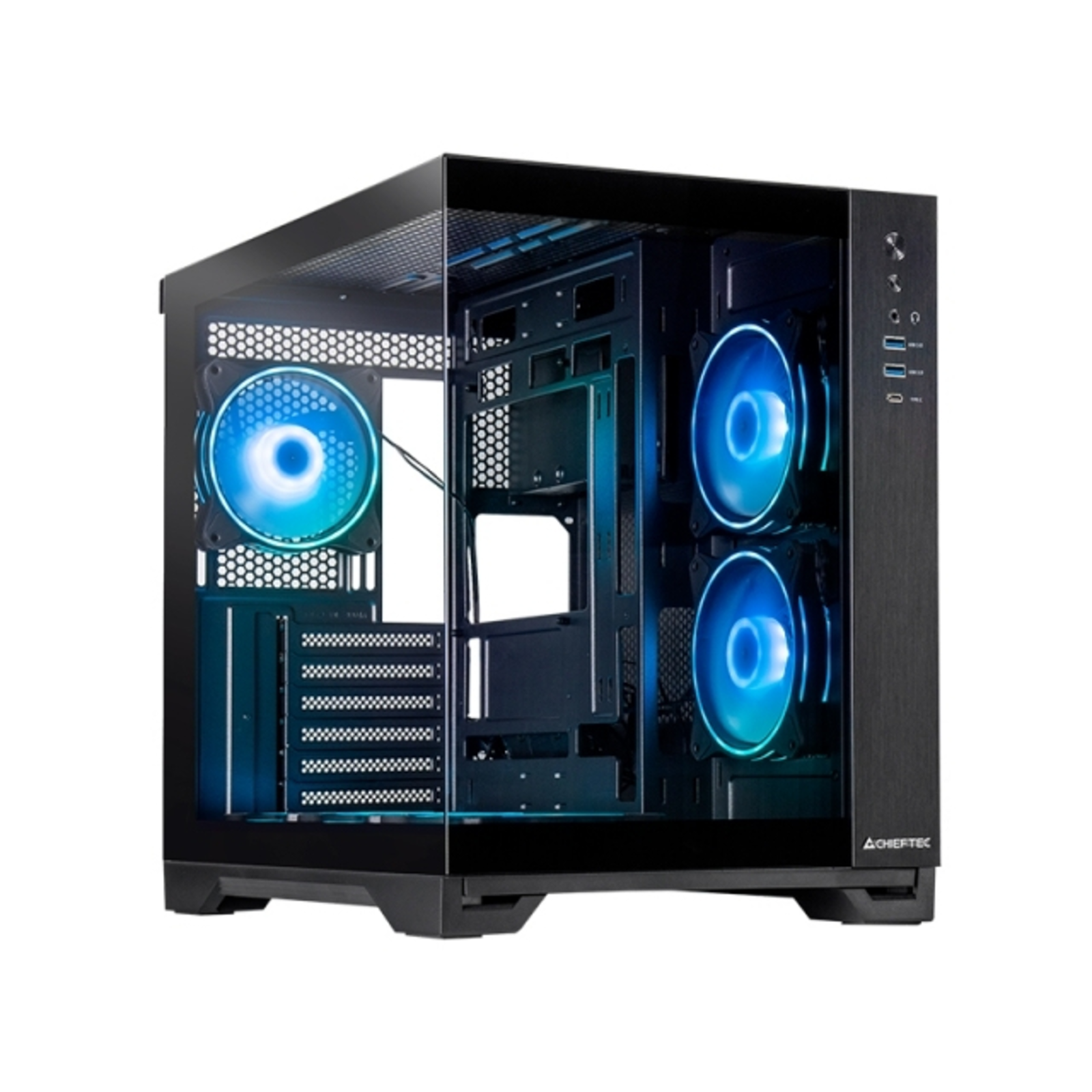 Chieftec Visio Tower ATX (tempered Glass) No Power Supply (ATX)