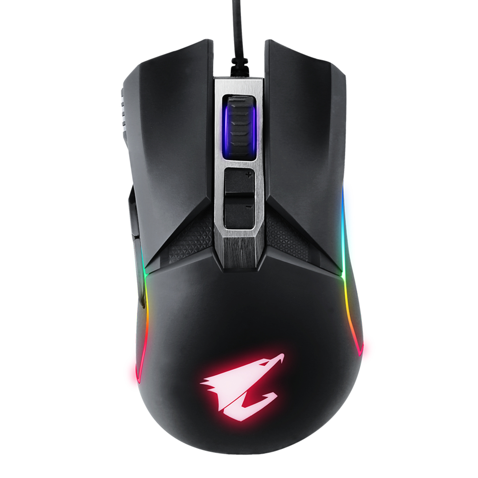 GIGABYTE WIRED GAMER MOUSE 16,000 DPI OPTICAL SENSOR 7 BUTTONS RGB BACKLIGHT ADJUSTABLE WEIGHT