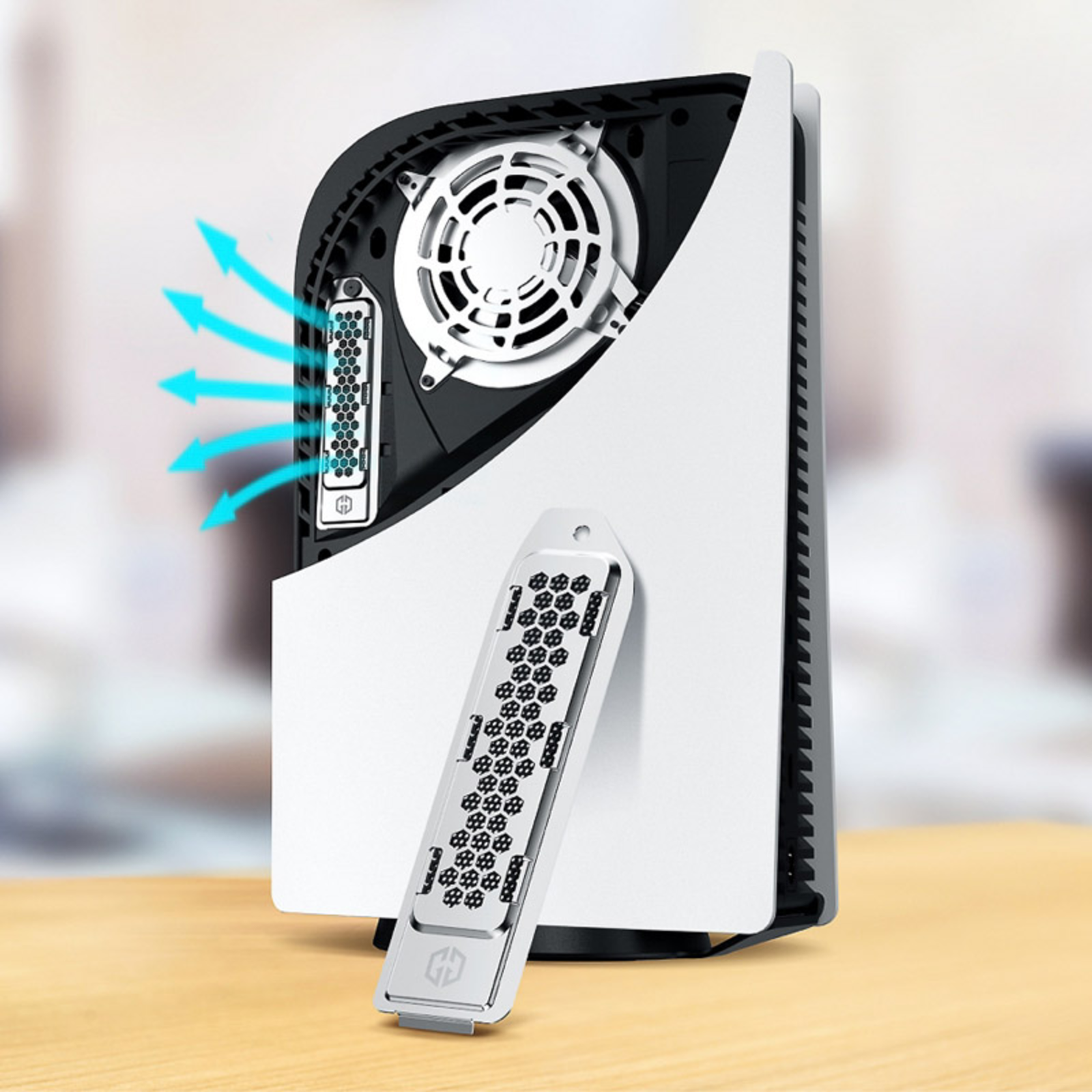 grayGEAR Cooler with Cover for PS5 M.2 SSD Memory