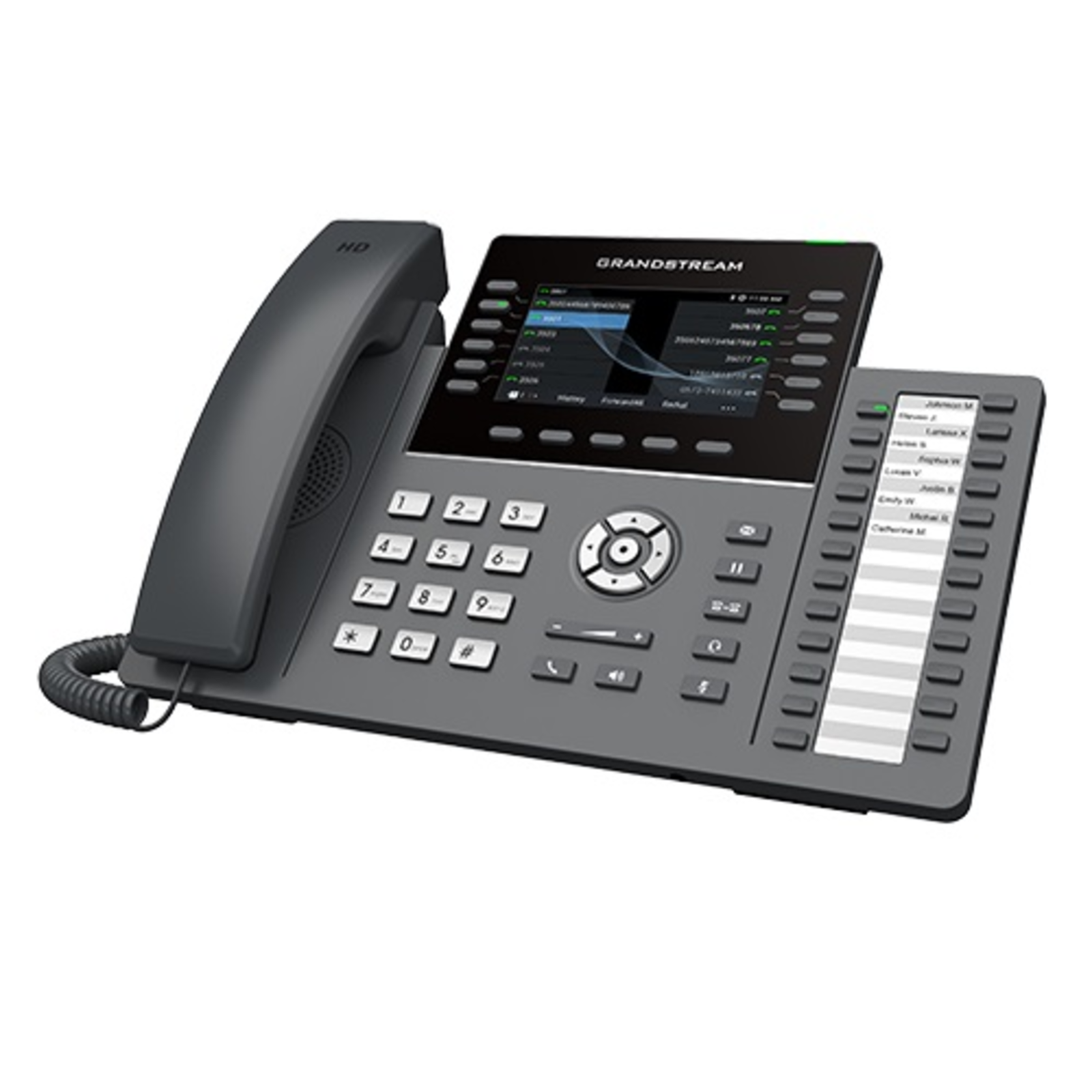 Grandstream Networks GRP2636 IP Telephone Black Corded Handset 12 Lines LCD