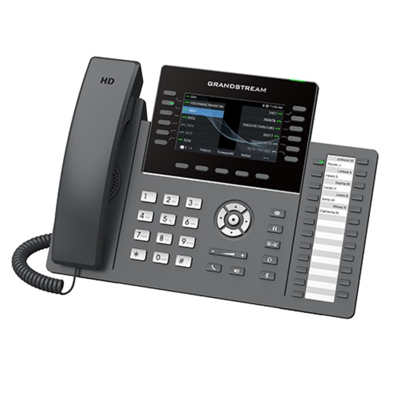 Grandstream Networks GRP2636 IP Telephone Black Corded Handset 12 Lines LCD