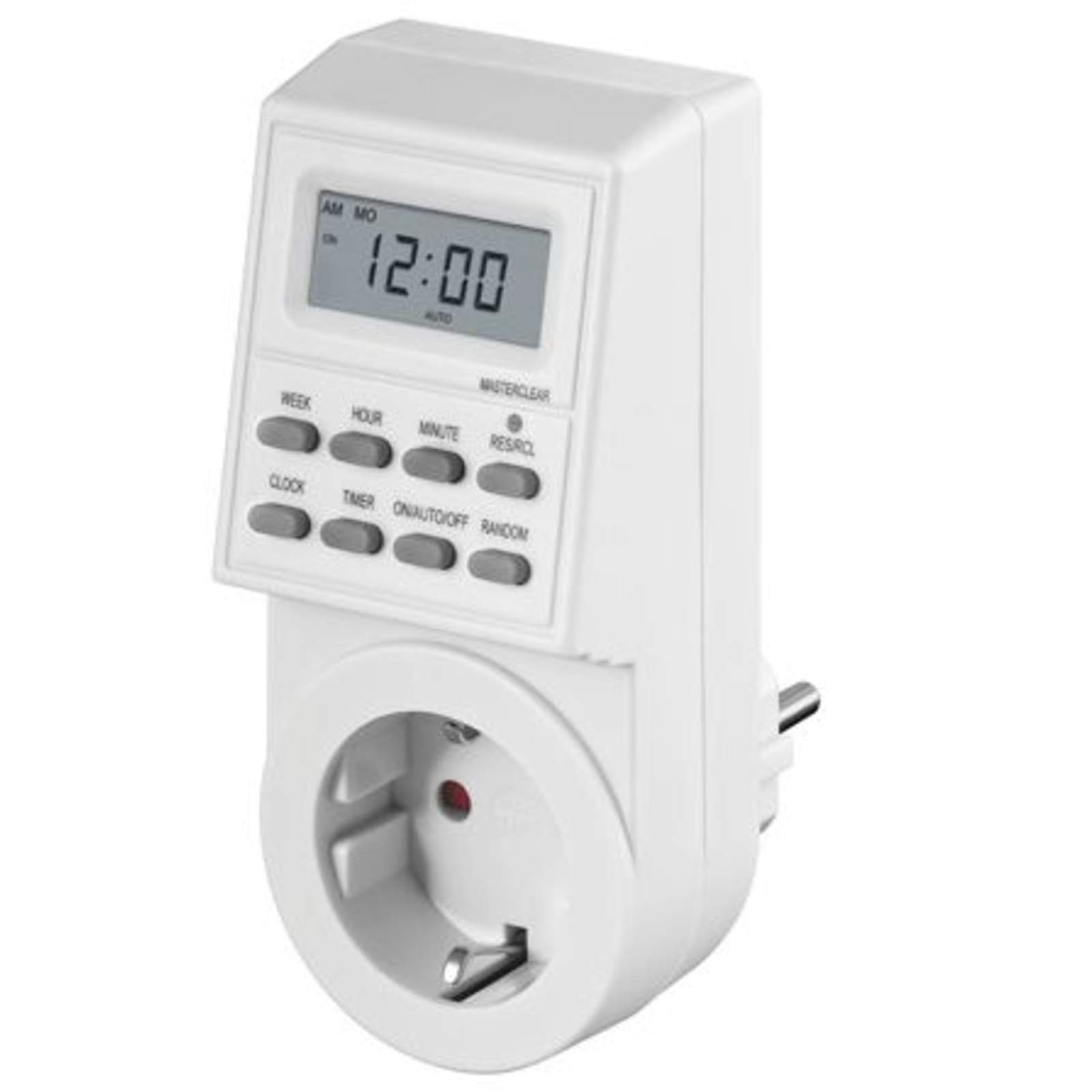 Micro Connect Digital Day & Week Timer Clock 12- Or 24h Display