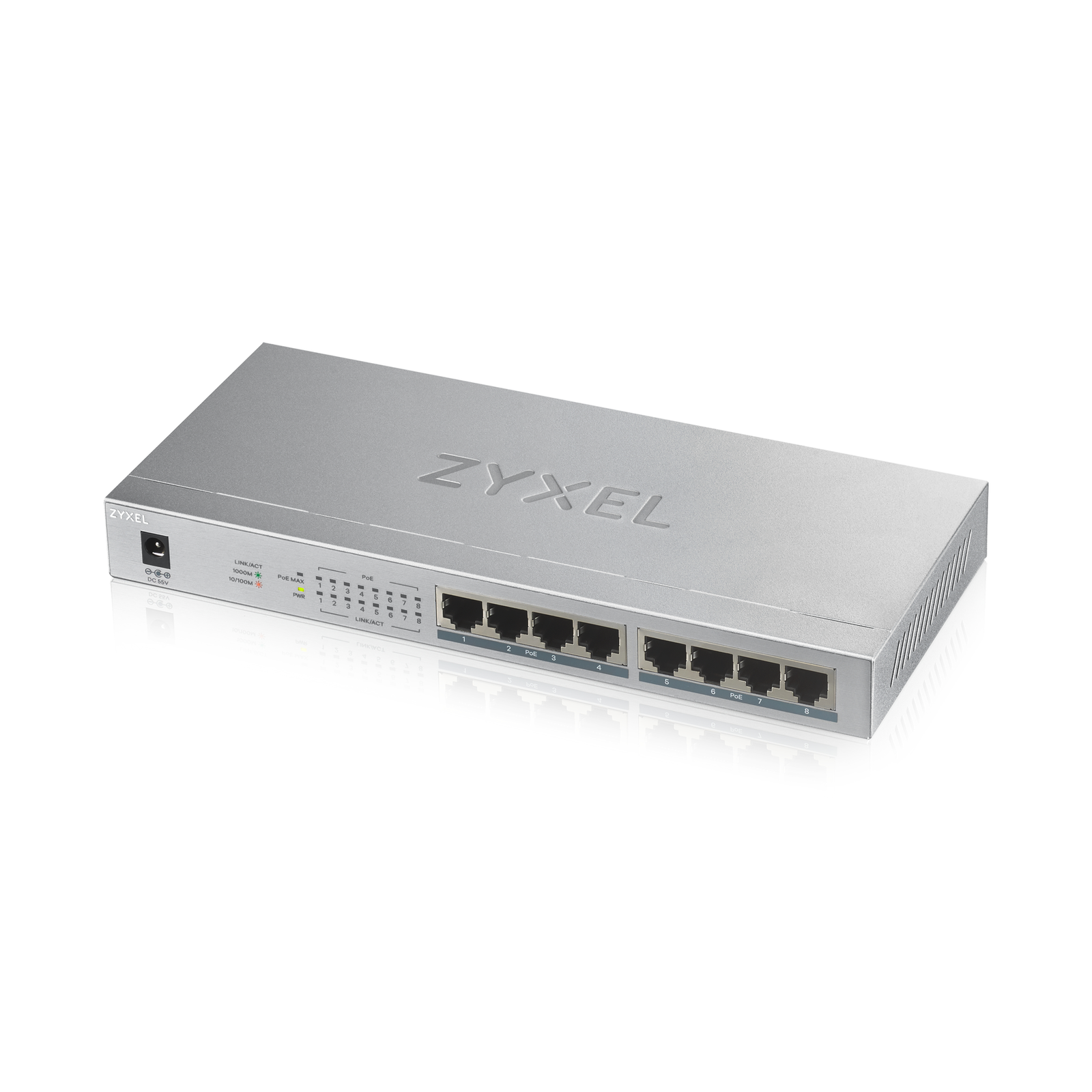 Zyxel GS1008Switch 8-Ports Gigabit PoE+
