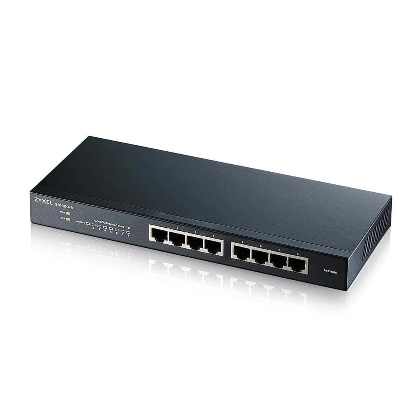 Zyxel GS1900-8 8 Port L2 Smart Switch Desktop Fanless