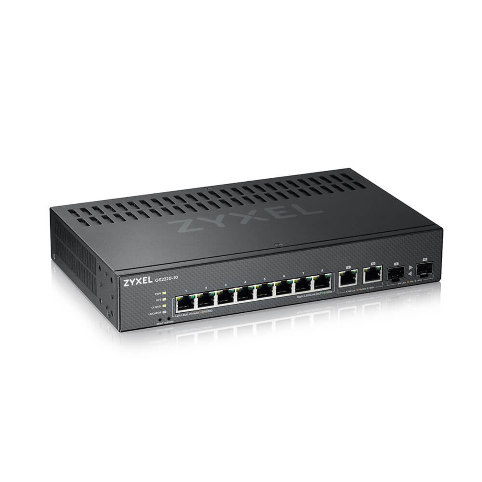 Zyxel Switch 10x GE GS2220-10 8 Port + 2x SFP Rj45