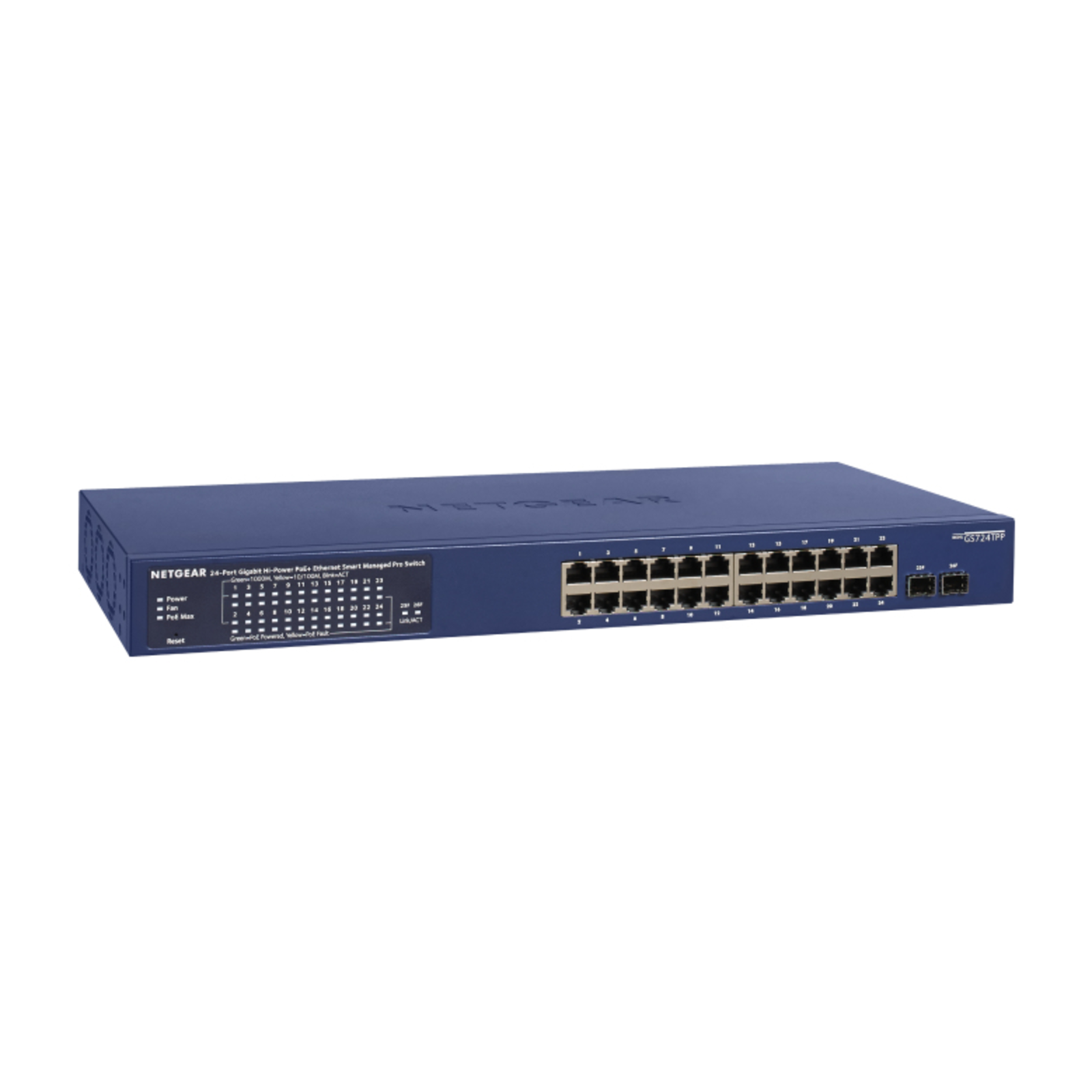 NETGEAR Switch 24x GE GS724TP-300EUS Smart 24-GB POE