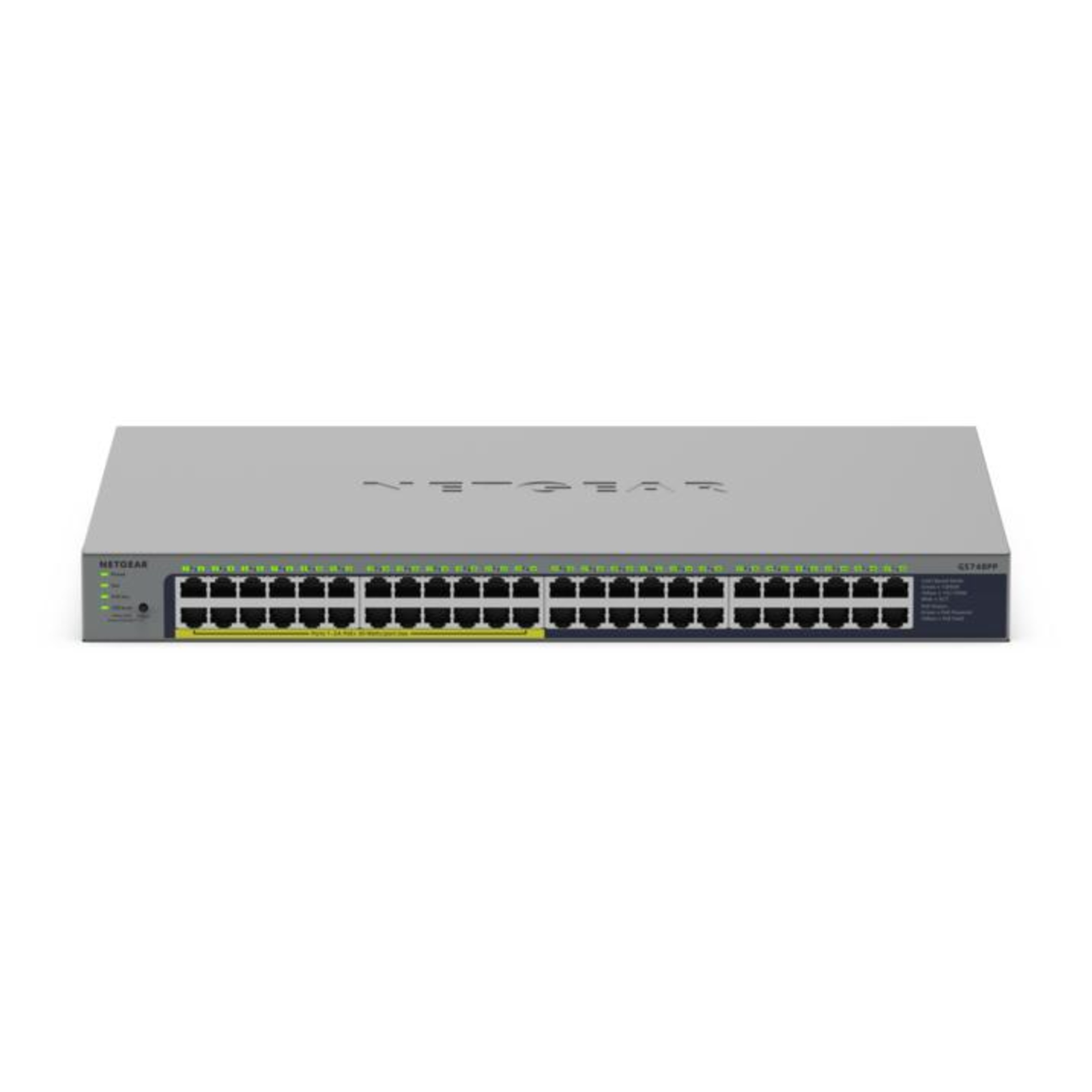 Netgear GS748PP Switch Unmanaged 24 X 10/100/1000 24 X 10/100/1000 (PoE)