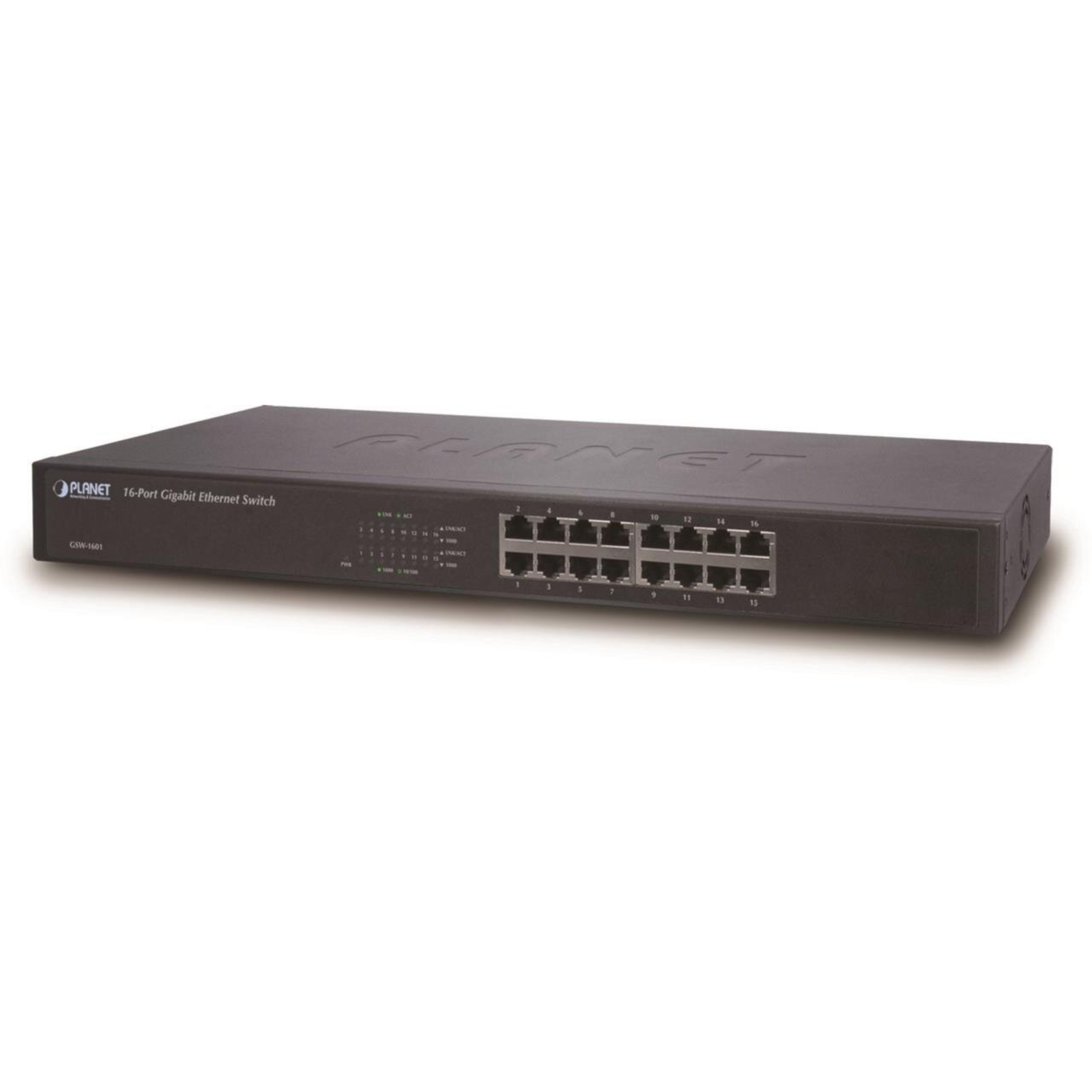 PLANET 16-port 10/100/1000Mbps Unmanaged Gigabit Ethernet Switch