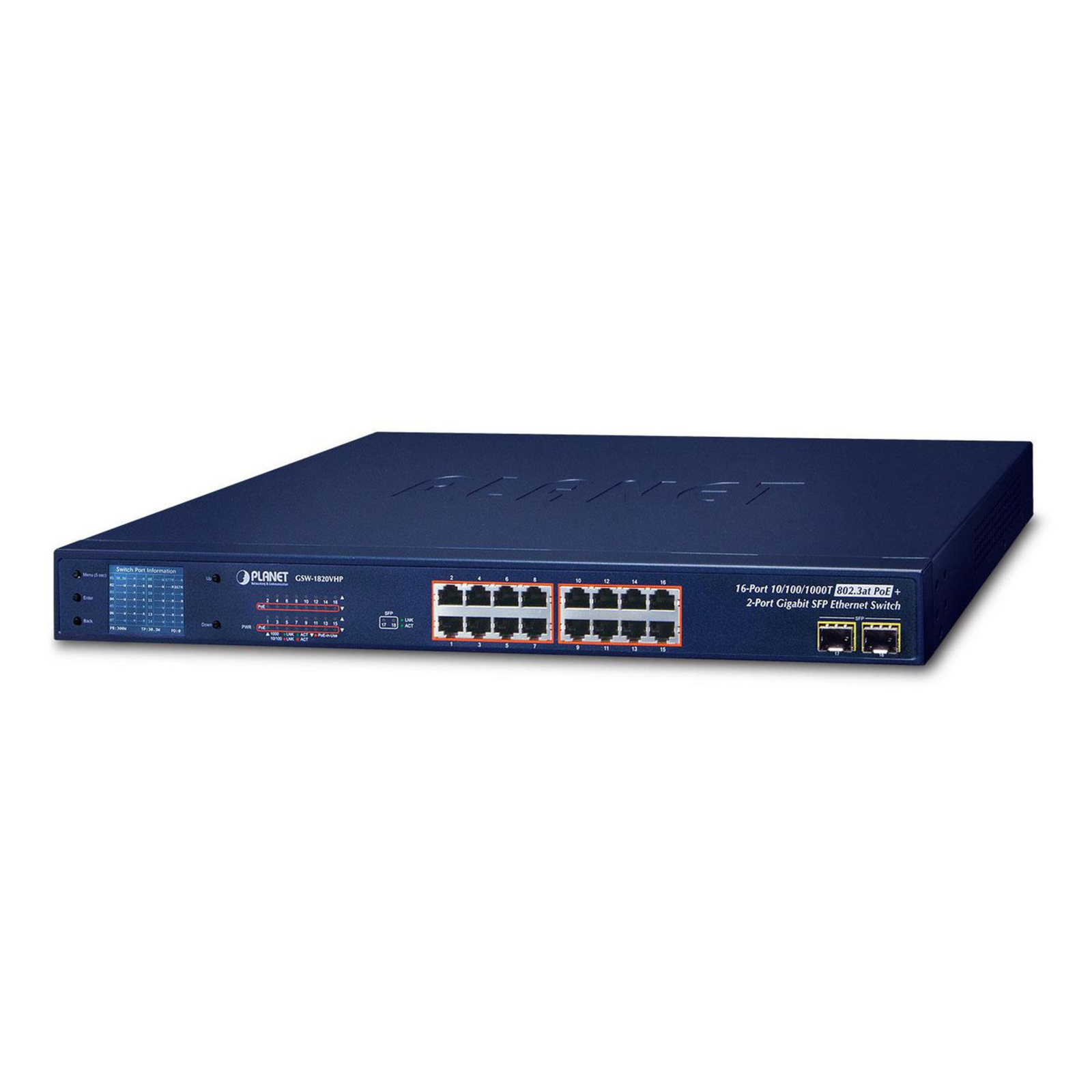 Planet GSW-1820VHP 16-Port Ethernet Switch