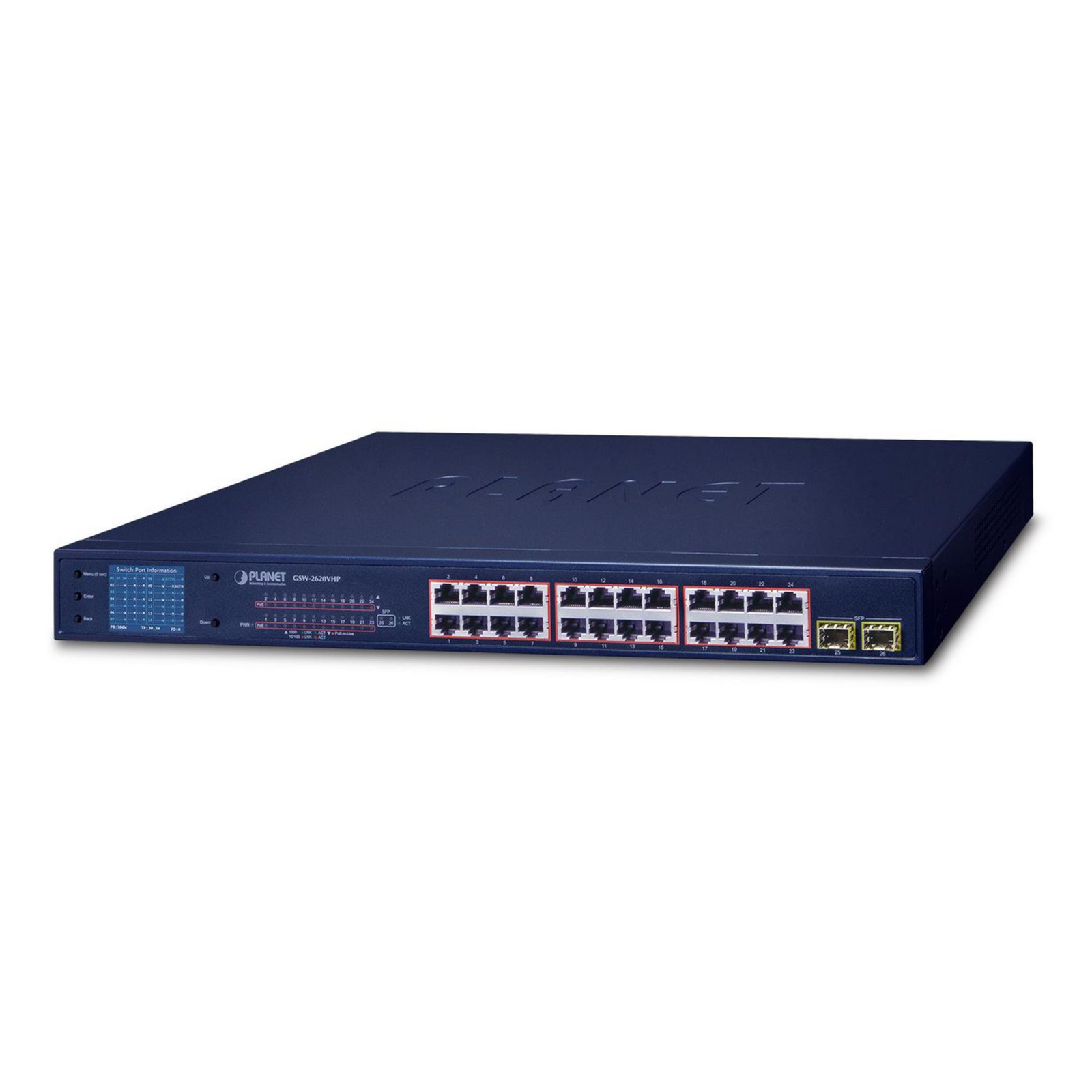 PLANET GSW-2620VHP Switch 24 X 10/100/1000 (PoE+)