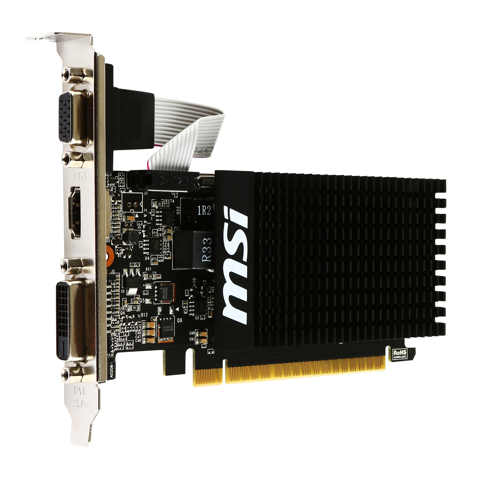 MSI VGA GT 710 2GD3H LP GeForce GT 710 2GB DDR3 (64 Bit) HDMI DVI D-Sub