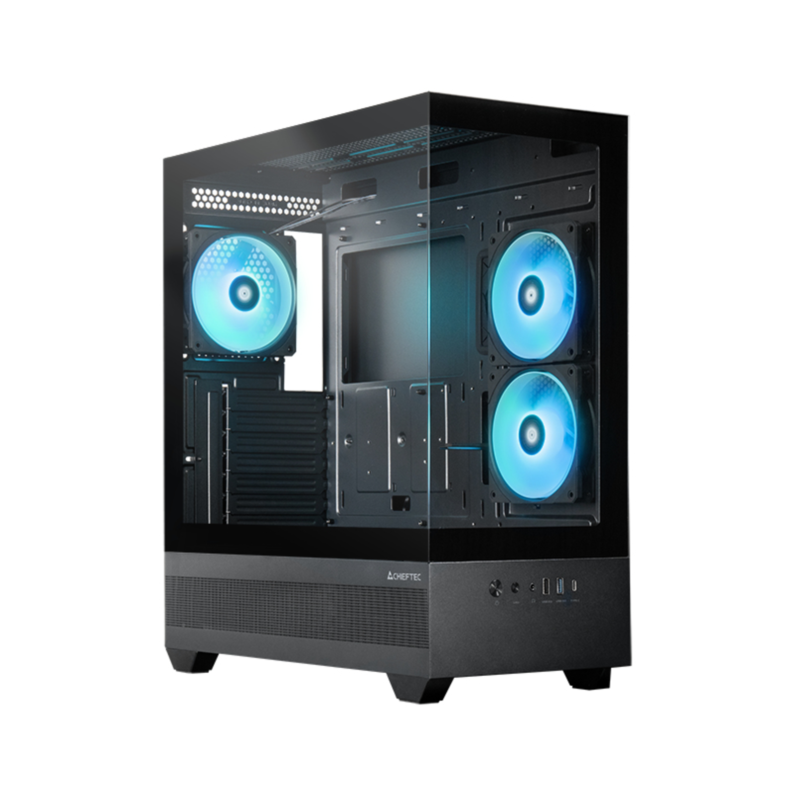 Chieftec GEH Midi Tower VISTA Black Midi/Mini Tower ATX