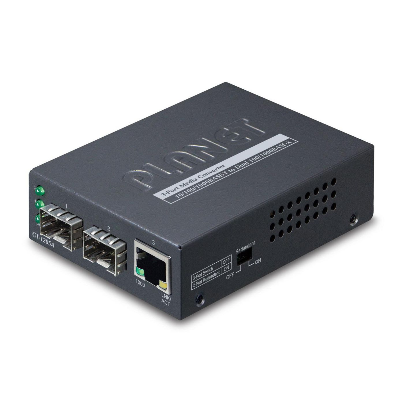 Planet GT-1205A 1-Port 10/100/1000Base-T- 2-Port Gigabit SFP