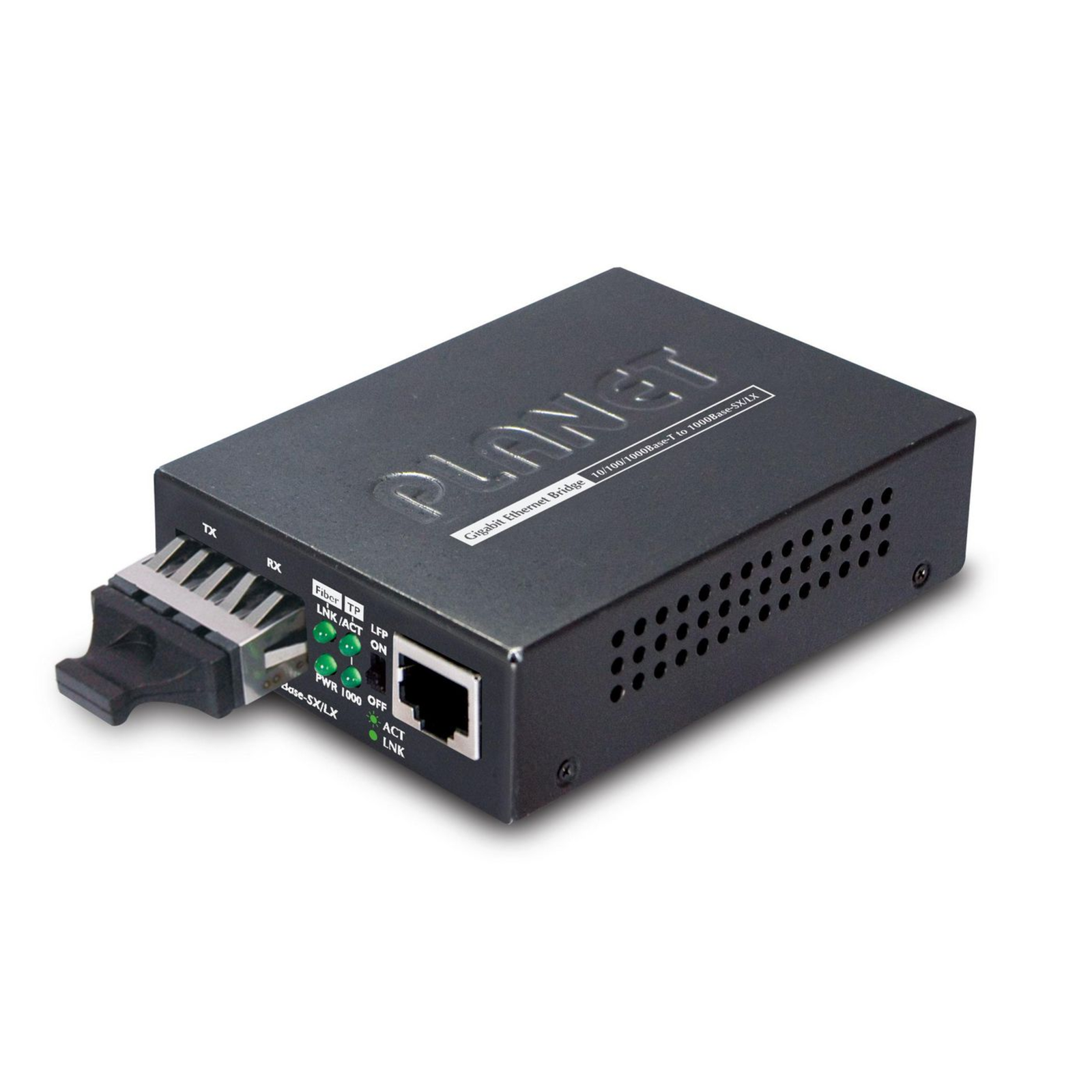 PLANET Media Converter Multimode 10/100/1000Base-T to 1000Base-SX Incl. Power Supply SC Socket