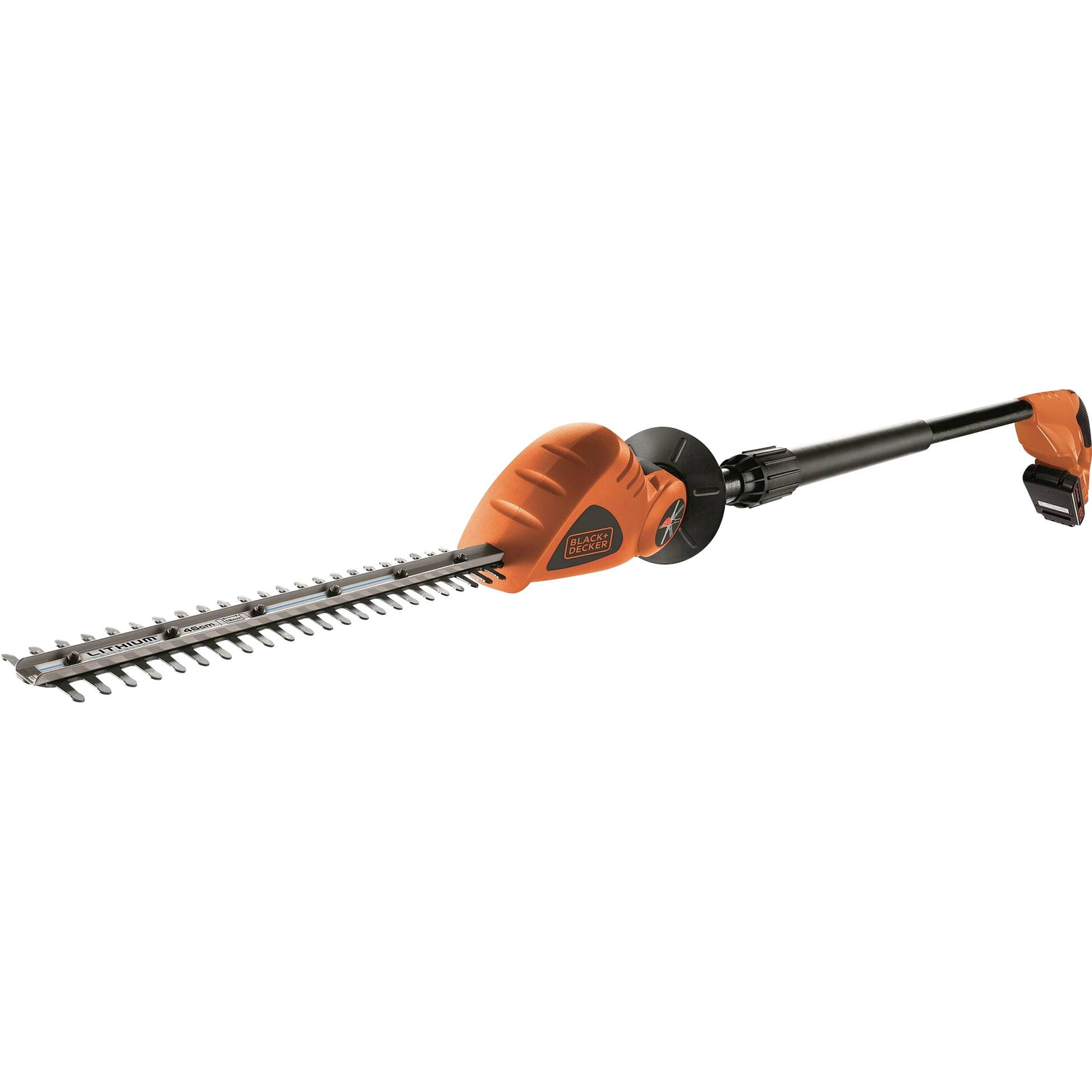 BLACK+DECKER Cordless Pole Hedge Trimmer GTC1843L20 18 Volt orange Black Li-ion Battery 2.0 Ah