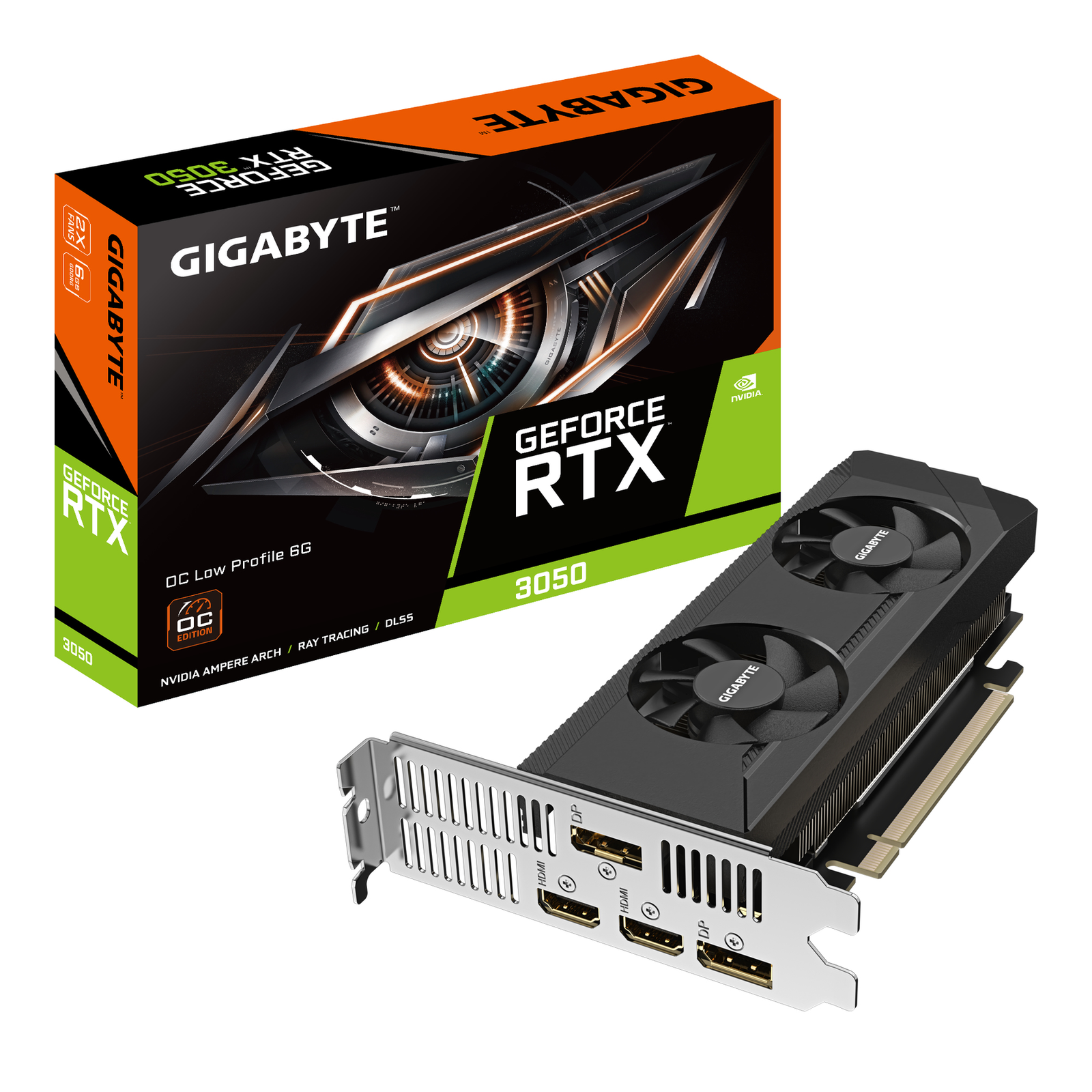 GIGABYTE RTX3050 OC LP 6GB GDDR6 2xHDMI 2xDP