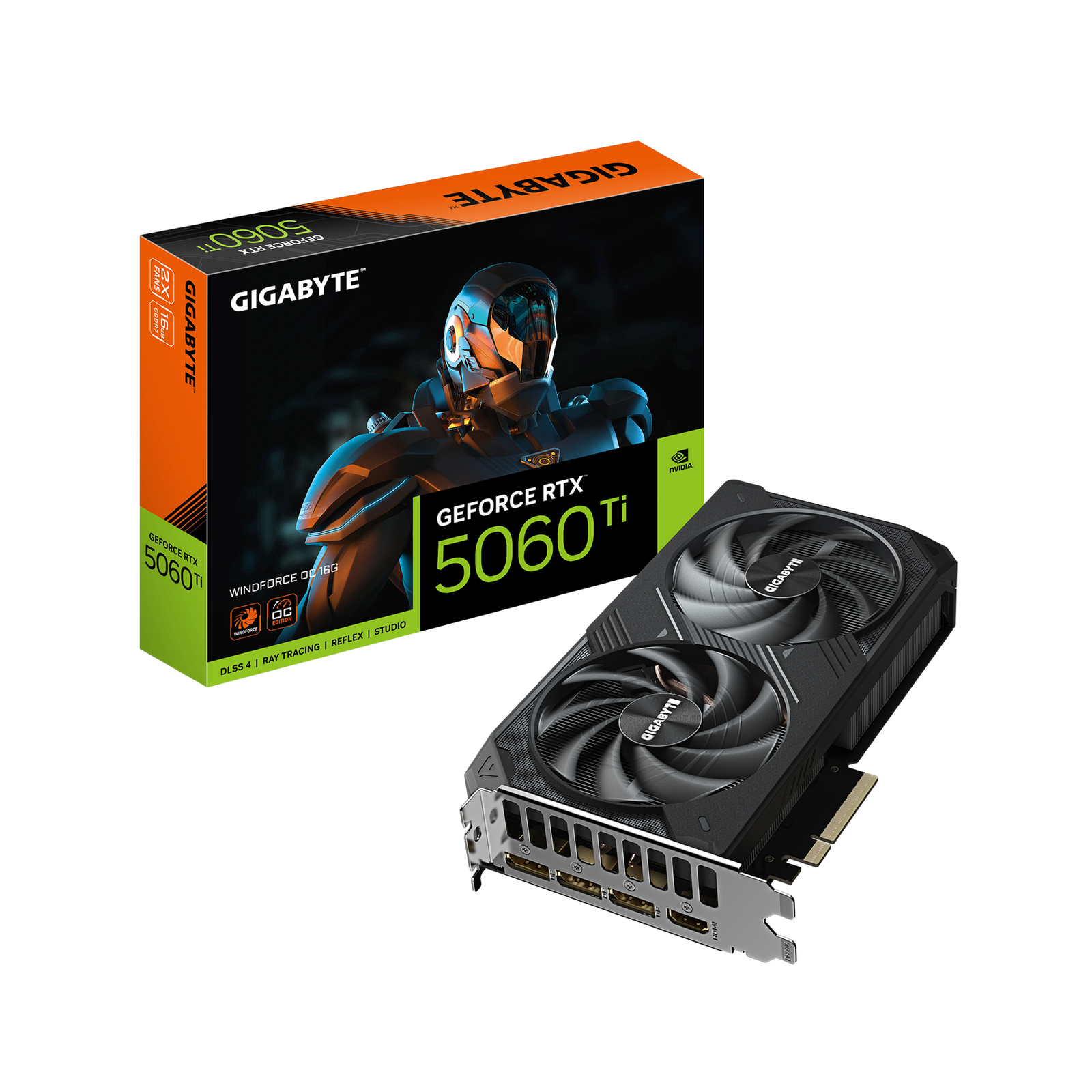 GIGABYTE VGA NVIDIA GeForce RTX 5060 Ti WINDFORCE OC 16G 16G GDDR7 3xDP 1xHDMI