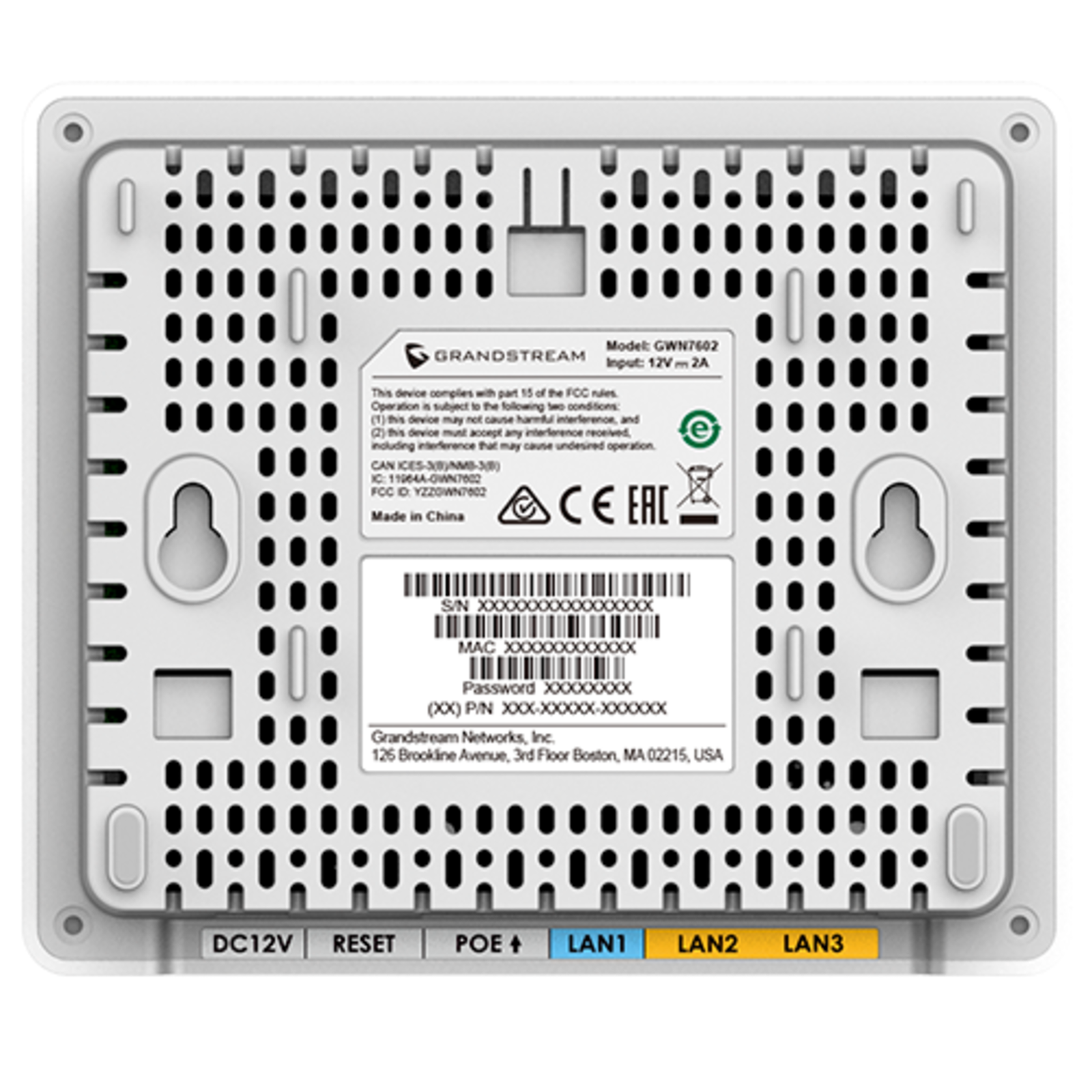 Grandstream Networks GWN7604 Wi-Fi 6 Access Point with Integrated PoE Switch Access Point WLAN