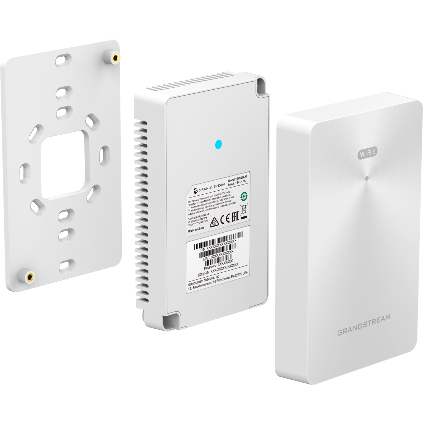 Grandstream GWN7661E Wi-Fi Access Point 6 AX3000 3Gb -s MU-MIMO POE+ 256 Clients