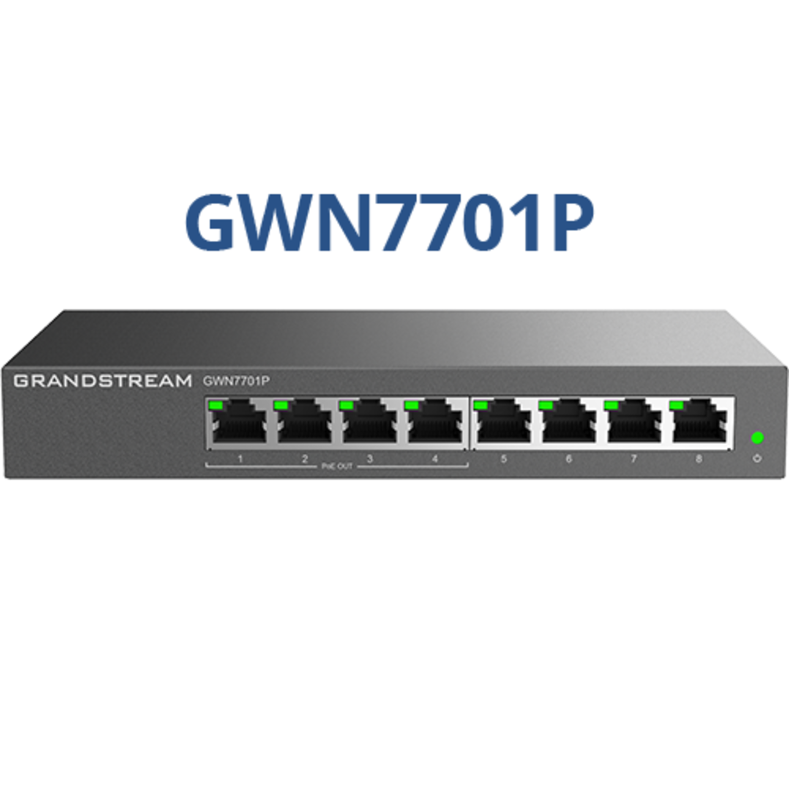 Grandstream Networks PoE Switch GWN7701P 4x PoE up to 1000Mbps 4x up to 1000Mbps