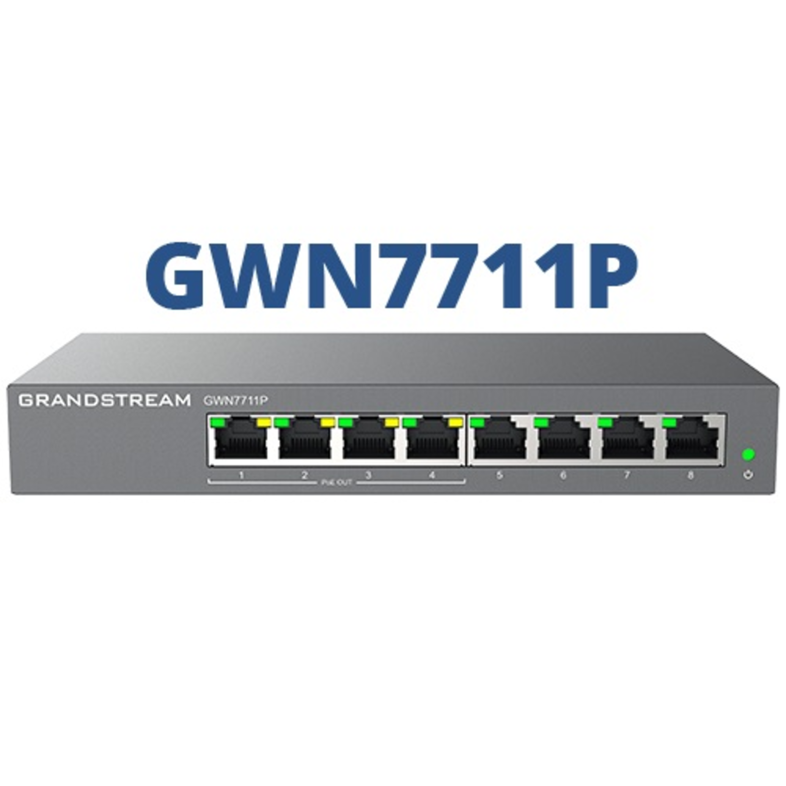 Grandstream GWN7711P Layer 2 Lite Managed Switch 8 Ports 4x PoE/PoE+
