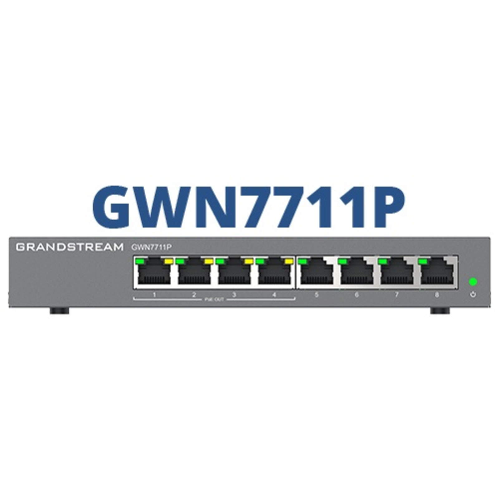 Grandstream GWN7711P Layer 2 Lite Managed Switch 8 Ports 4x PoE/PoE+