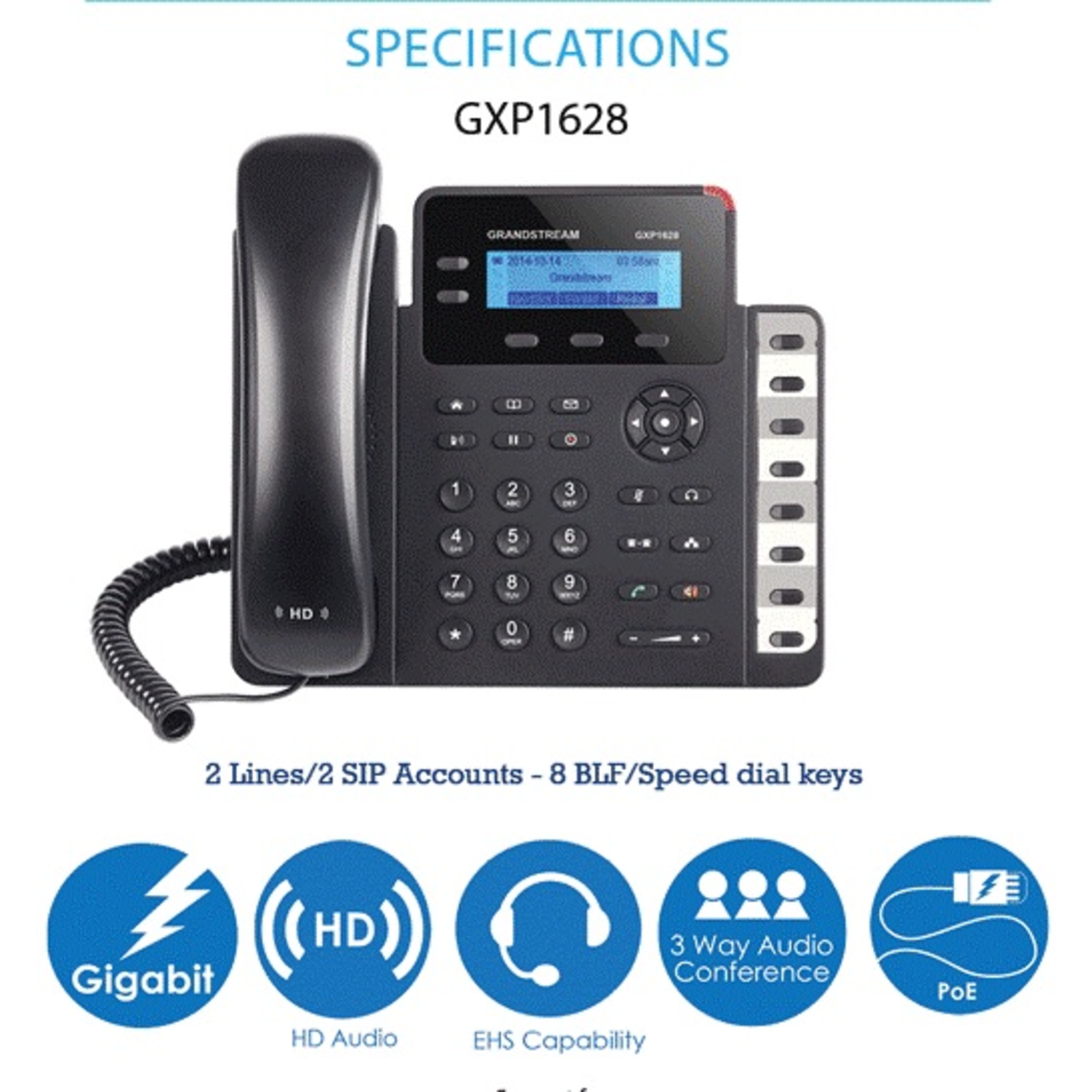 Grandstream Networks SIP GXP-1628 Entry Standard