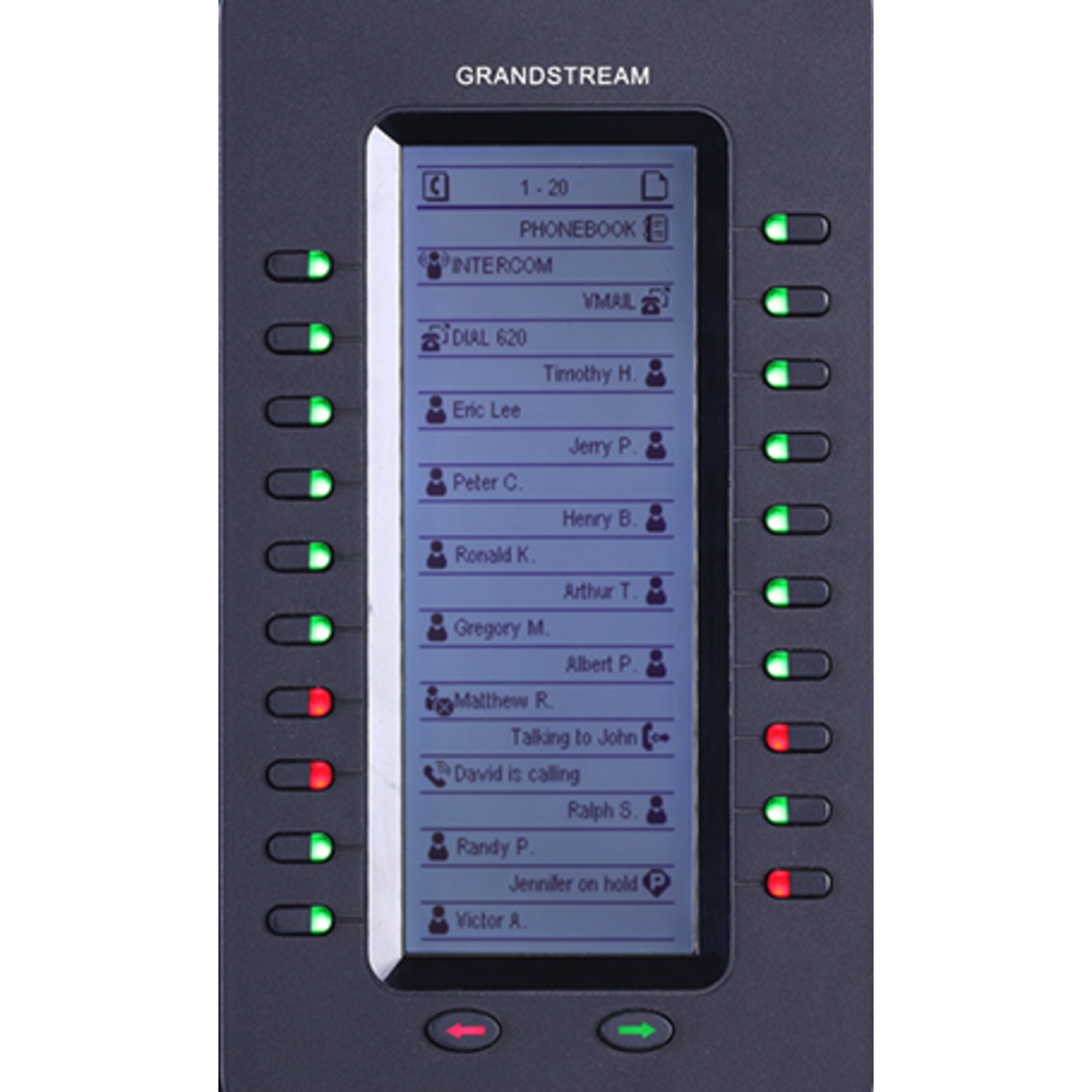 Grandstream Networks Grandstrea GXP2200EXT Expansion Module Function Key Expansion Module