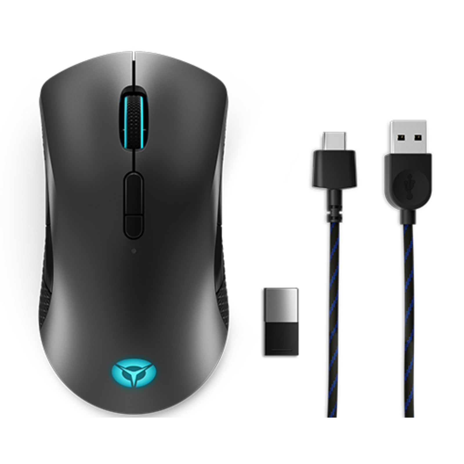Lenovo Legion M600 Gaming Mouse Optical Wireless Wired Black Gray