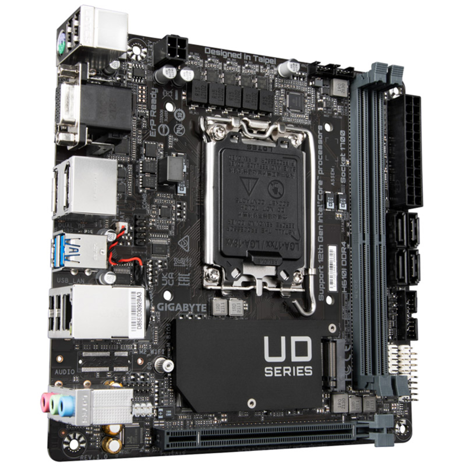GIGABYTE H610I DDR4 Motherboard Mini-ITX LGA1700-socket H610
