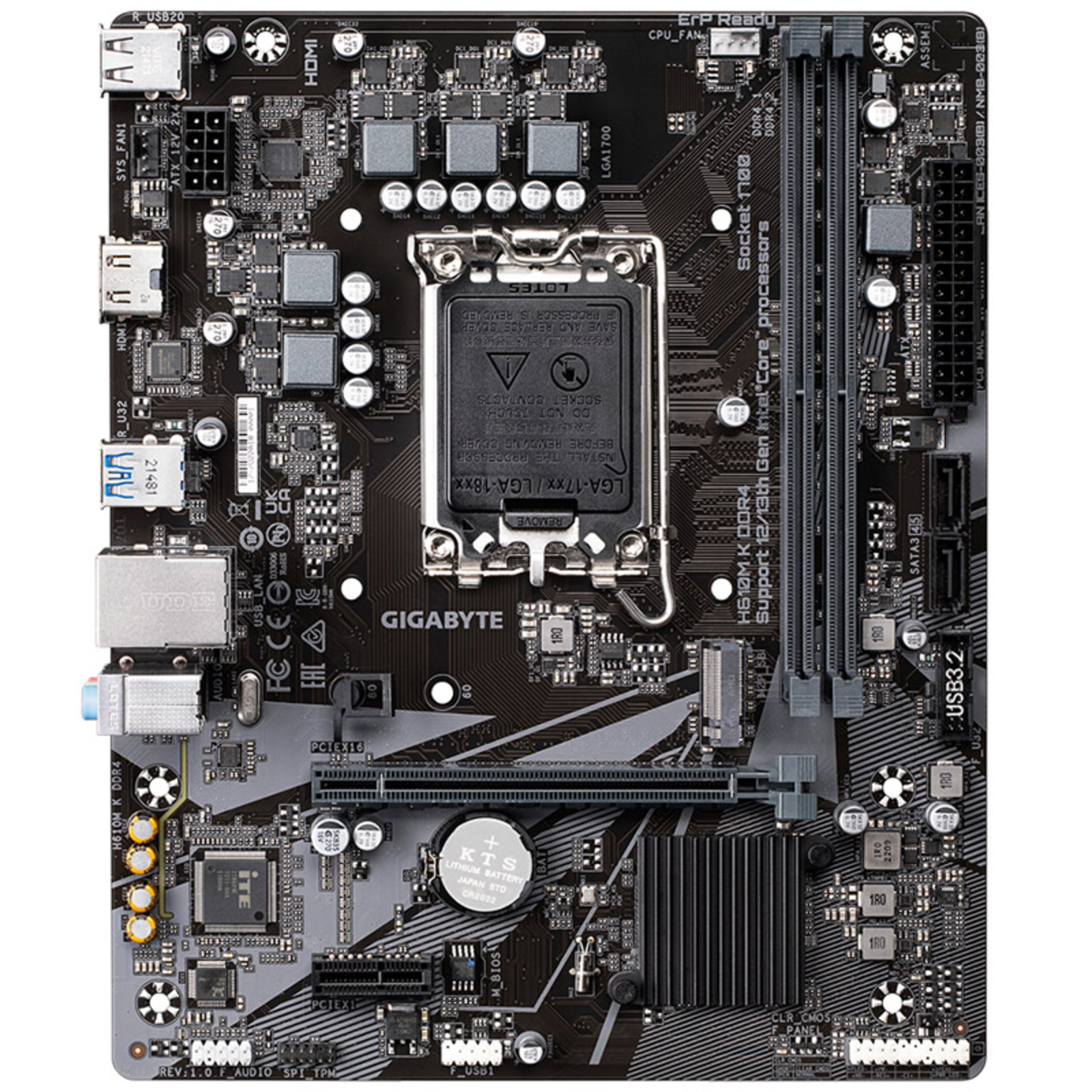 GIGABYTE H610M K DDR4 H610,S1700,mATX,DDR4