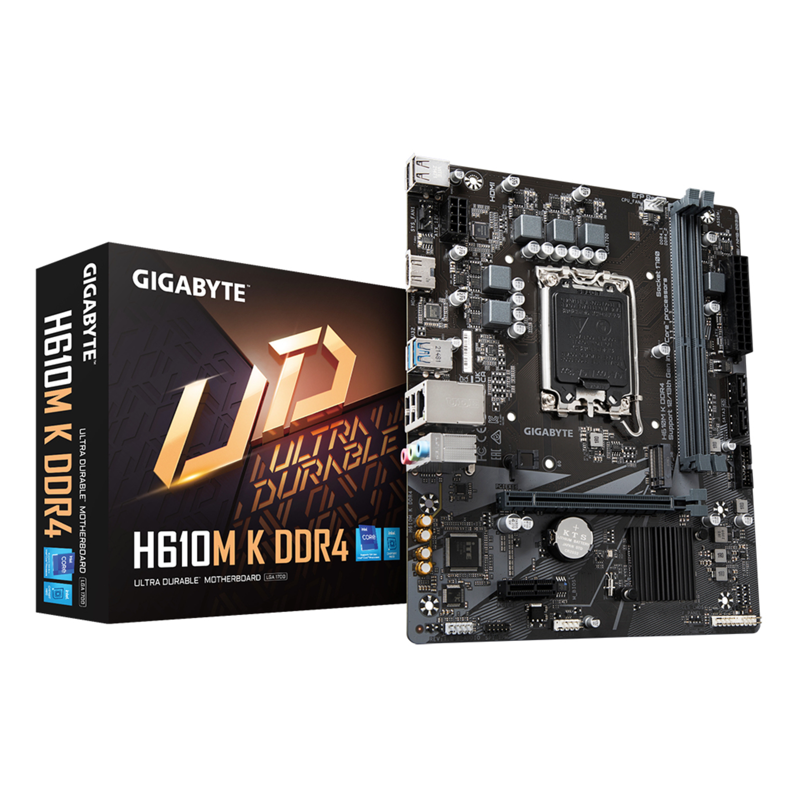GIGABYTE H610M K DDR4 -LGA 1700 -mATX