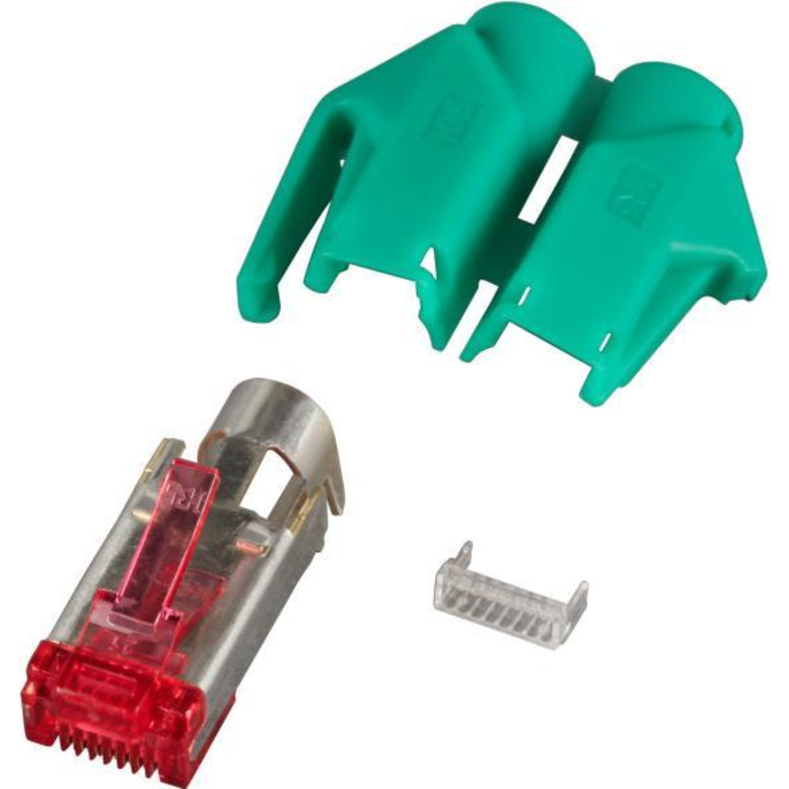 EFB Elektronik RJ45-Hirose Connector STP TM21 Green 100 Pieces 3 Elements Cat.6