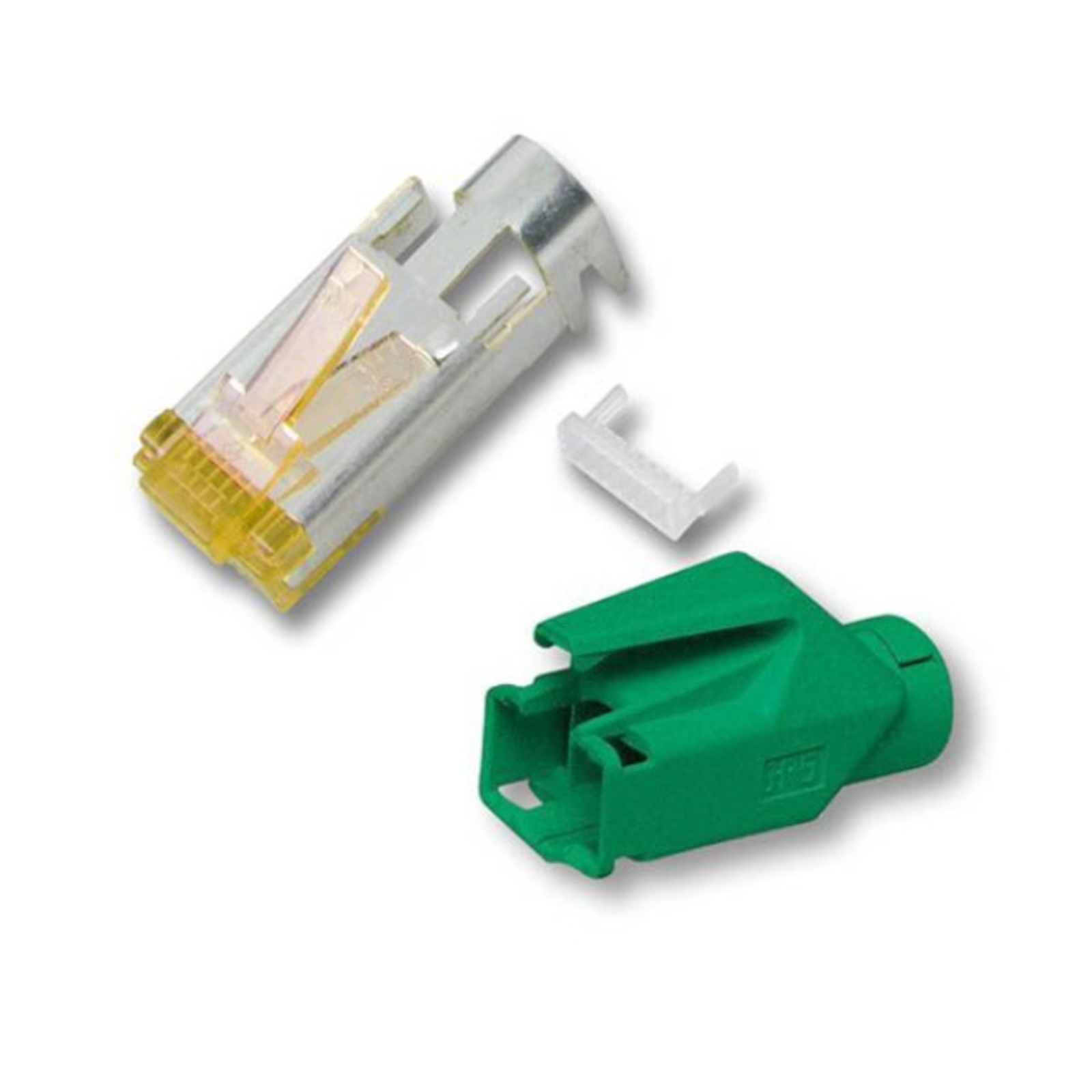 EFB Elektronik RJ45 Hirose Connector STP TM31 Green 100 Pieces 3 Elements Cat.6A