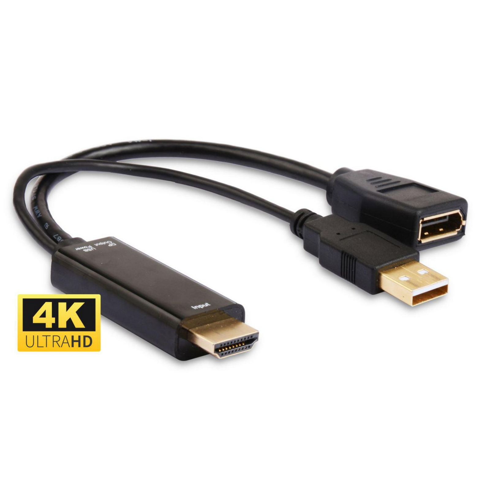 Micro Connect Adapter HDMI Displayport M-F Active with USB Power