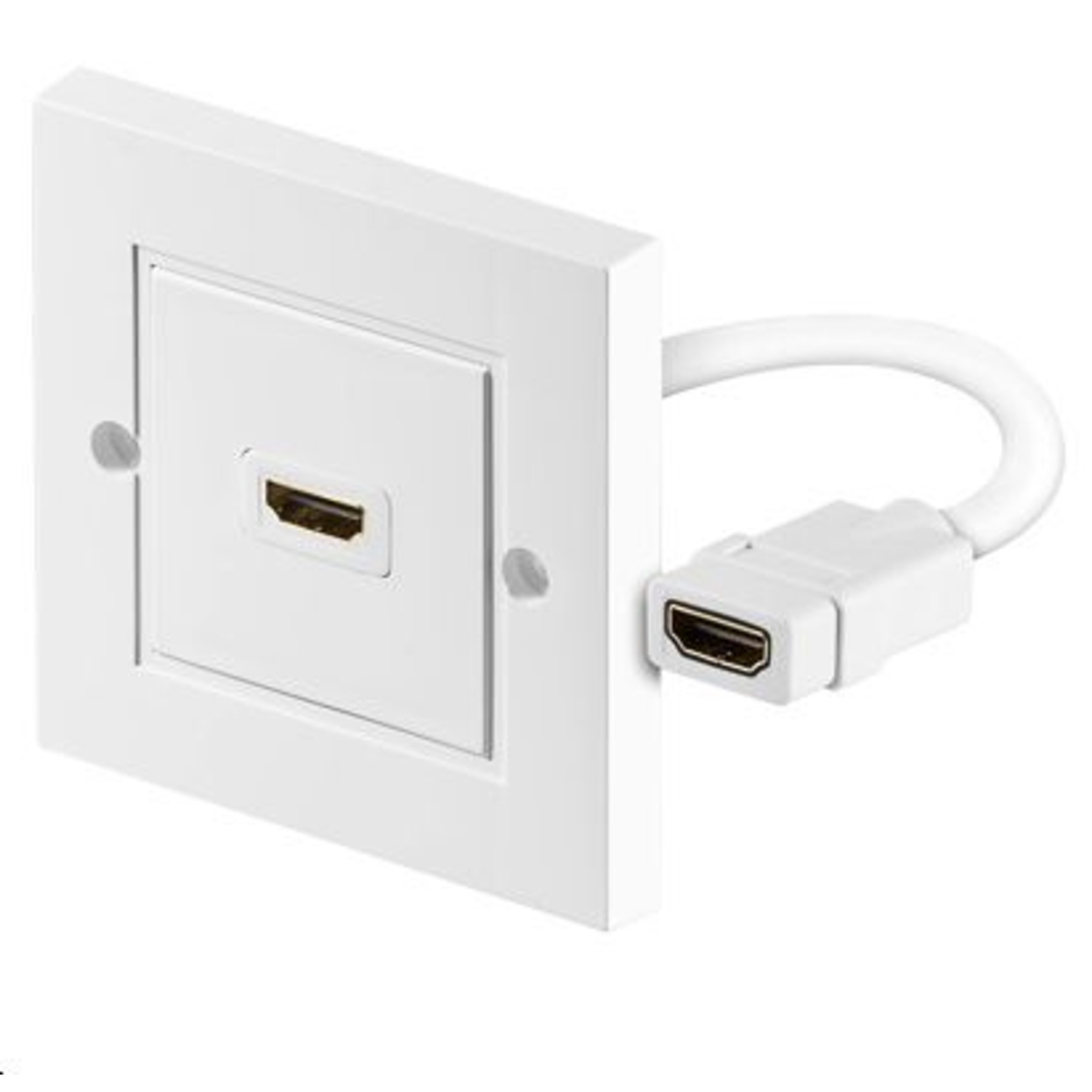 Micro Connect HDMI Wall Socket 1 Port White 1080P HDCP High Speed