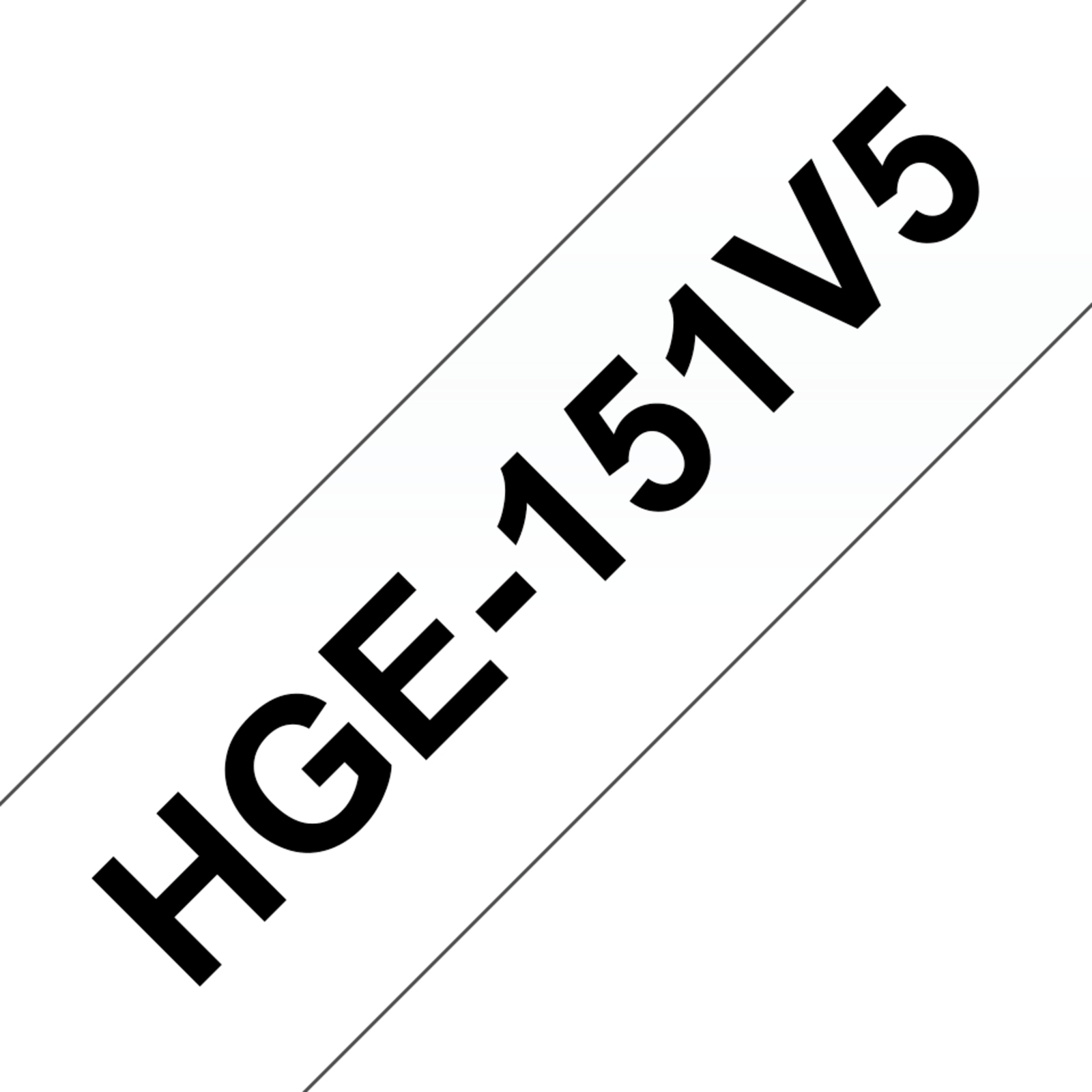 Bredher HGE-151V5 Black on transparent Roll (2.4 Cm X 8 M)