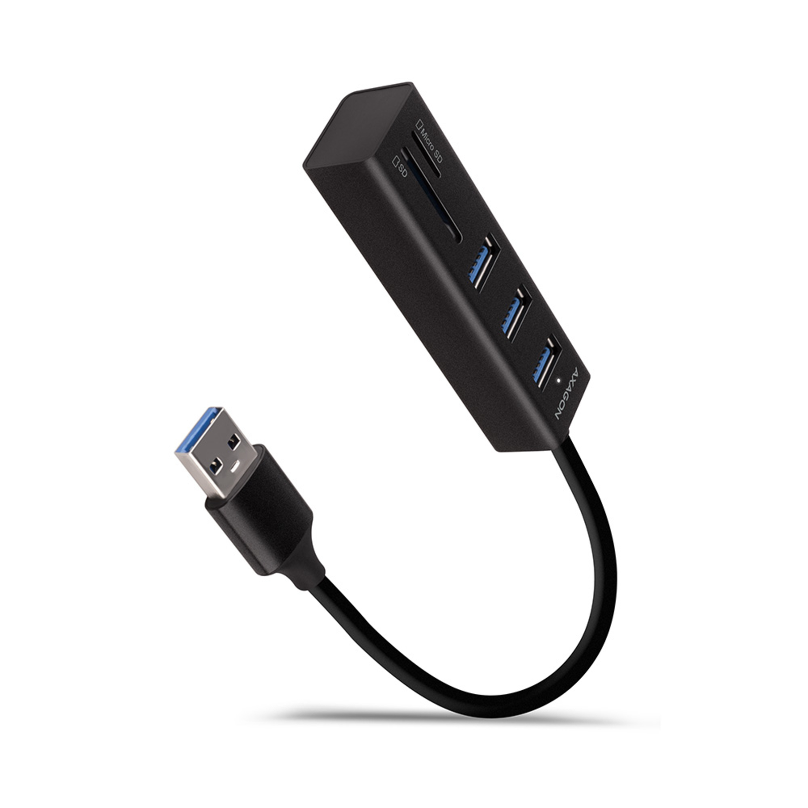 Axagon HMA-CR3A Multiport Hub USB 3.0 Type A 3x USB-A SD MicroSD