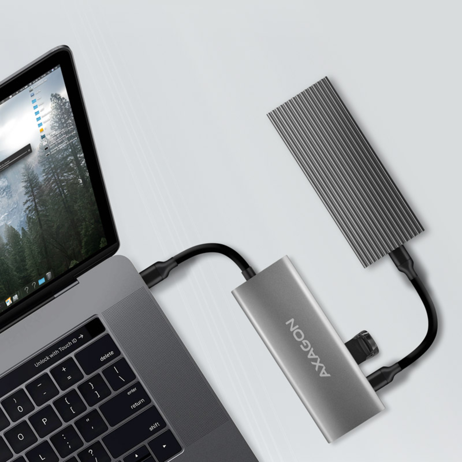Axagon HMC-5G2 Multiport Hub USB 3.2 Gen2 HDMI 2x USB-A 2x USB-C