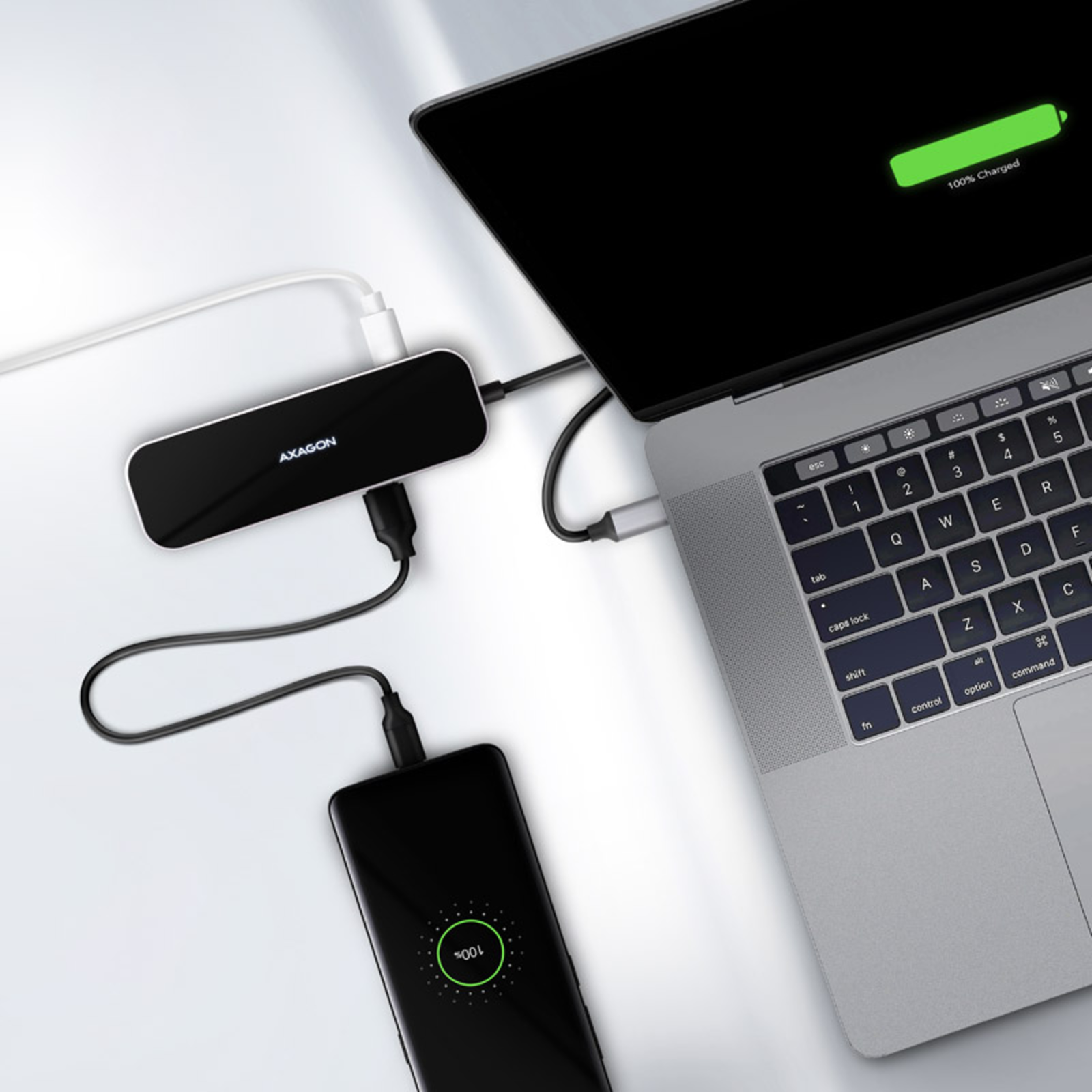 Axagon HMC-6GL Portable USB-C 3.2 Docking Station (Black)