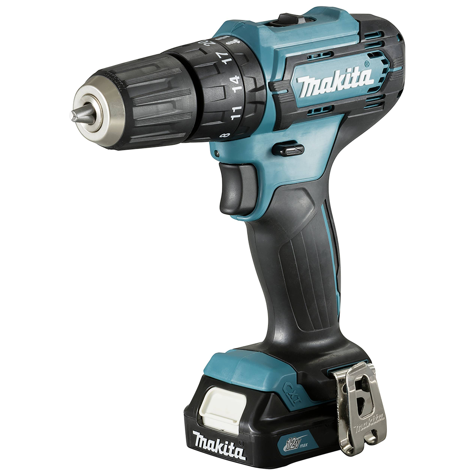 Makita Cordless Impact Drill HP333DSAX1 12Volt Blue Black 2x Li-ion Battery 2.0Ah Case