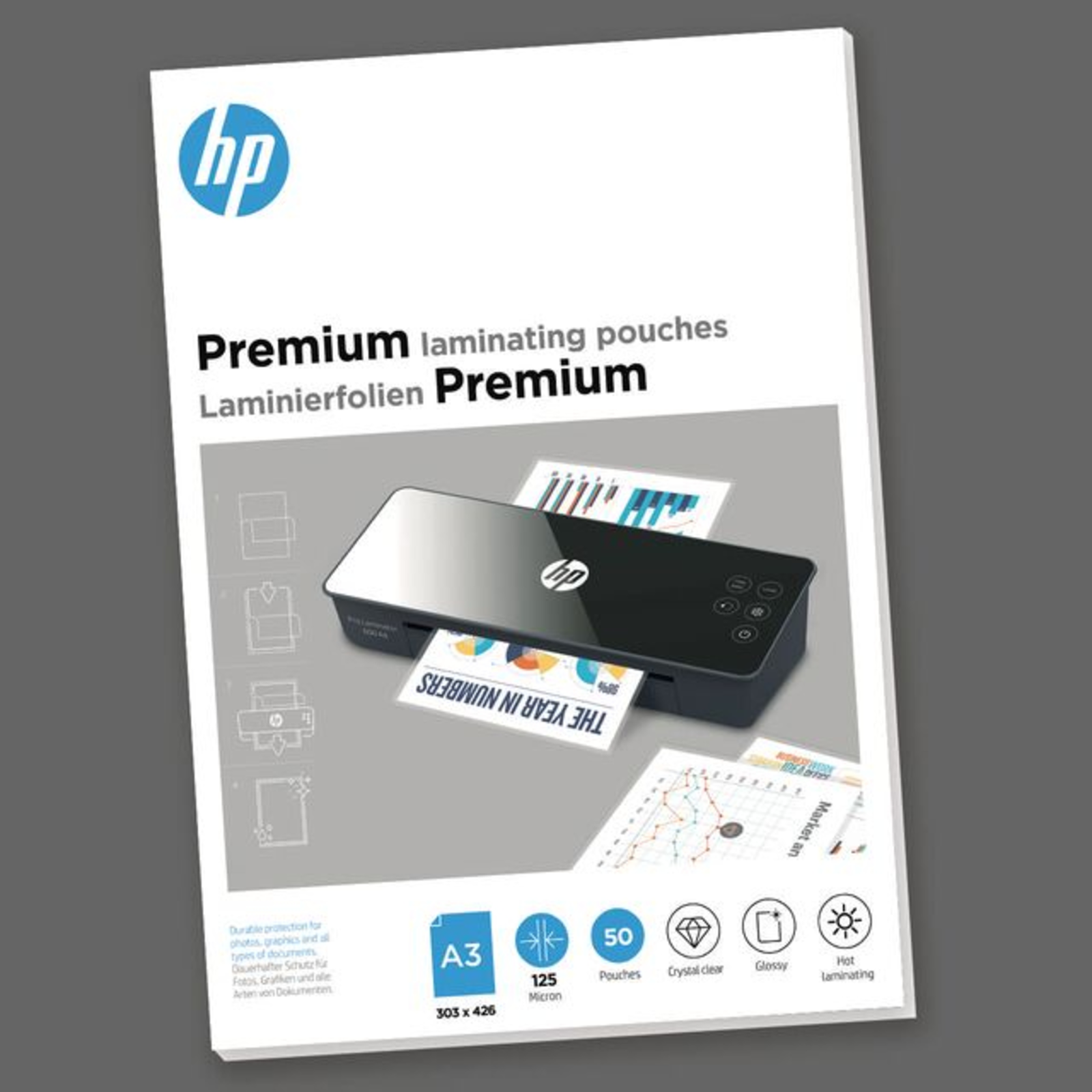 HPI Laminating Foil PREMIUM A3 125 Mic 50 Pcs.