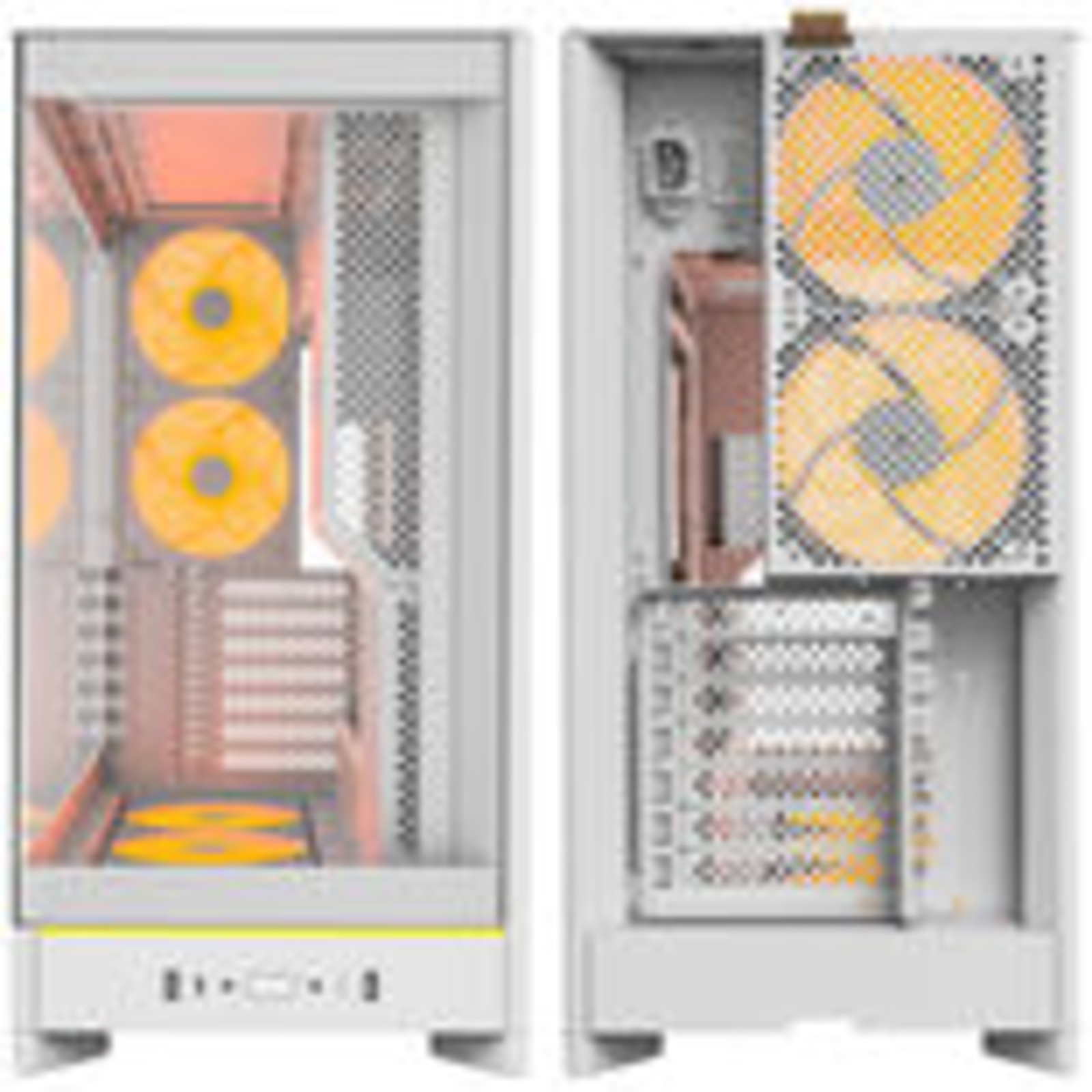 MONTECH HS02 PRO White Tempered Glass X 2