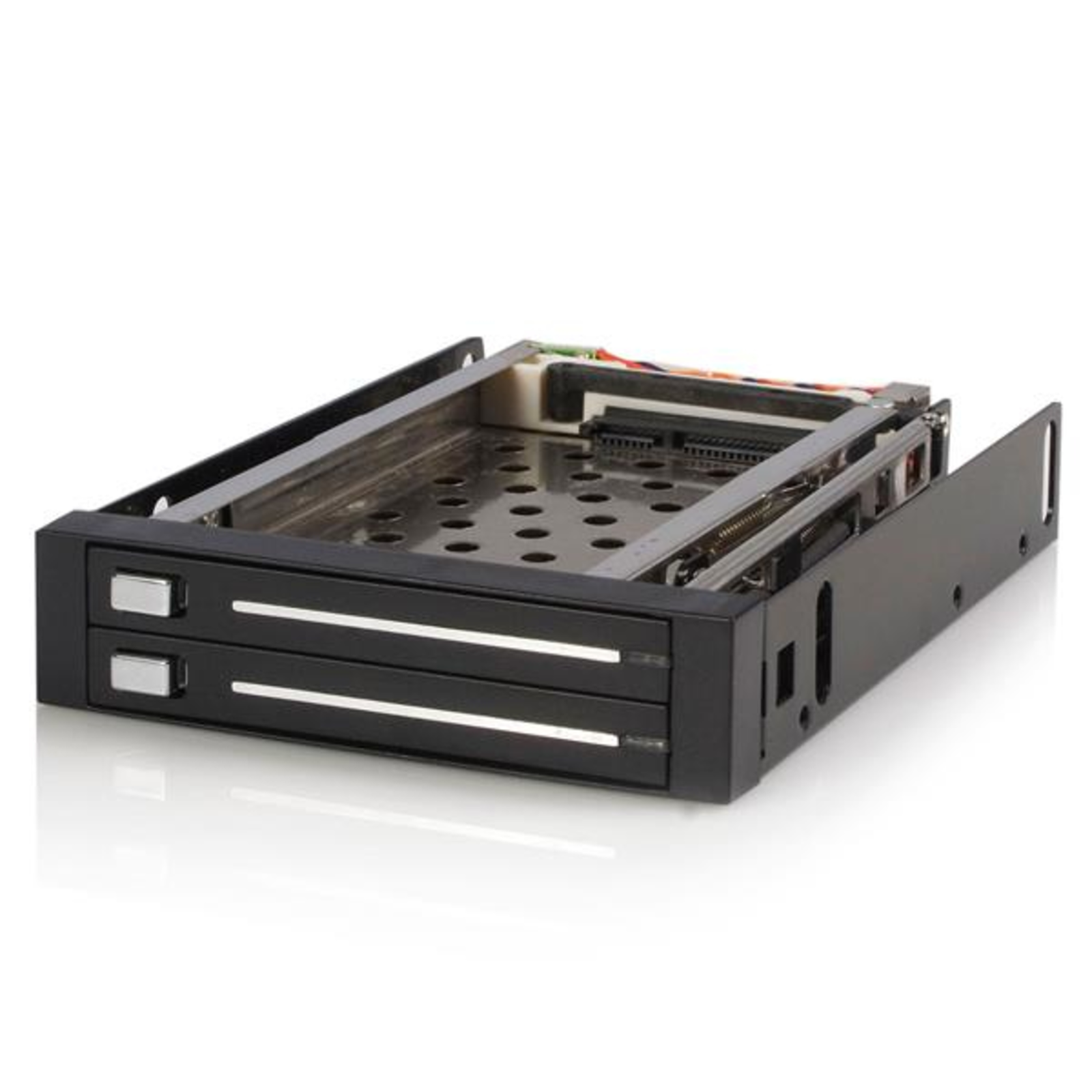 StarTech.com SATA Hot Swap Removable Rack without Carrier Mobile Hard Drive Storage Rack 2x 6.4cm