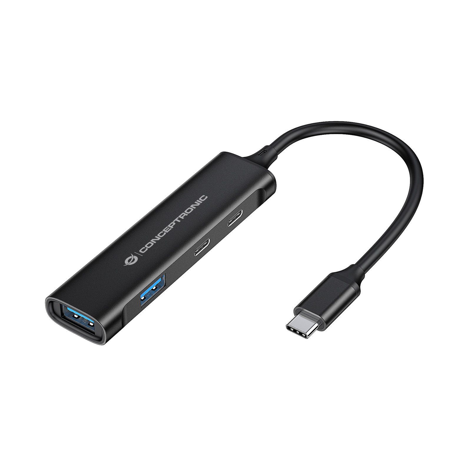 Conceptronic USB Hub 4-port 3.0 -2xUSB-C/A without Power Supply Sw Hub