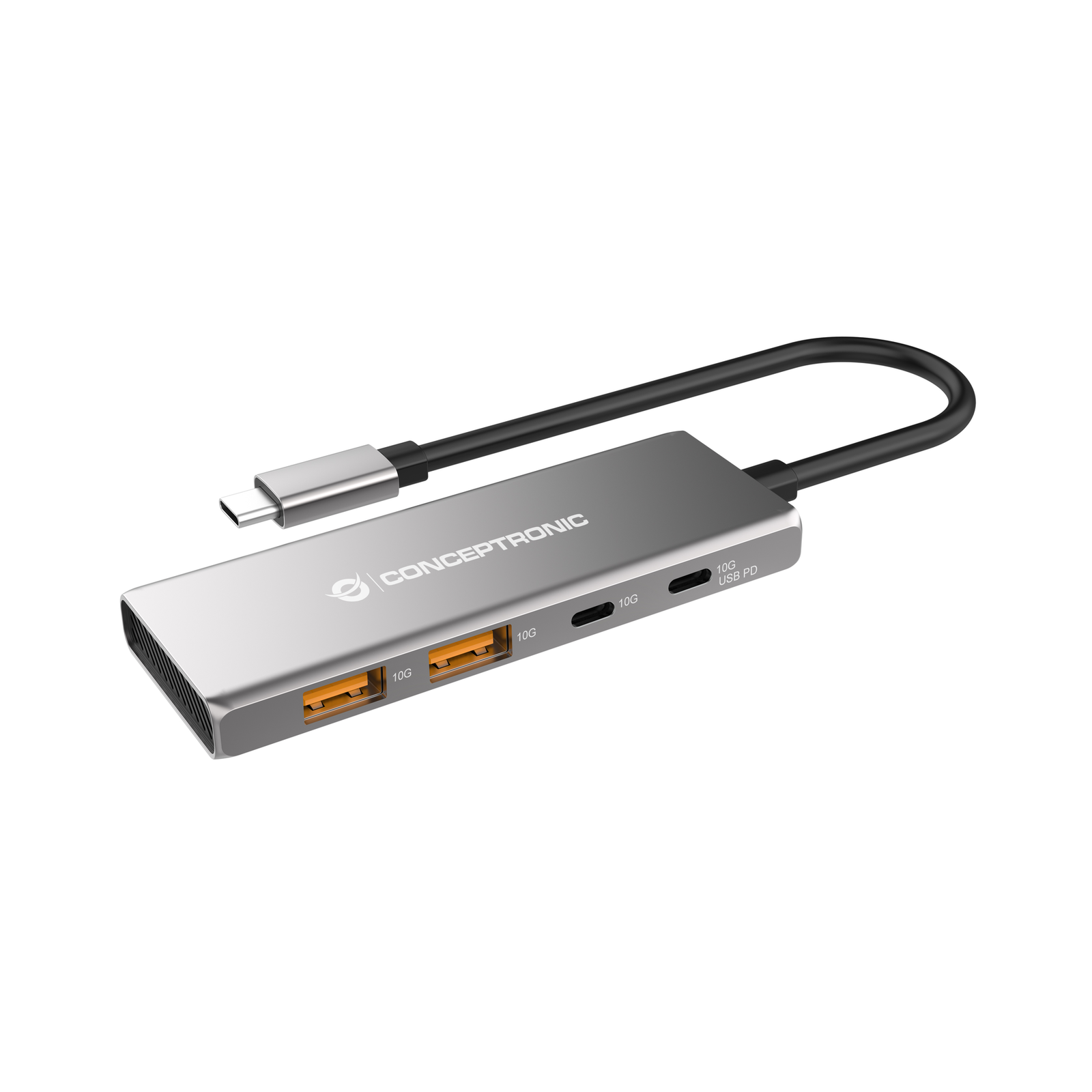 Conceptronic USB 3.2 Gen 2 3.1 Type-C Type-A 10000 Mbit/s Grey
