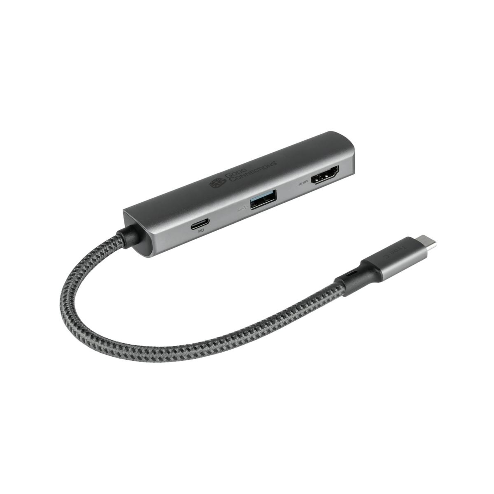 Good Connections USB-C Hub 3-port Anthracite