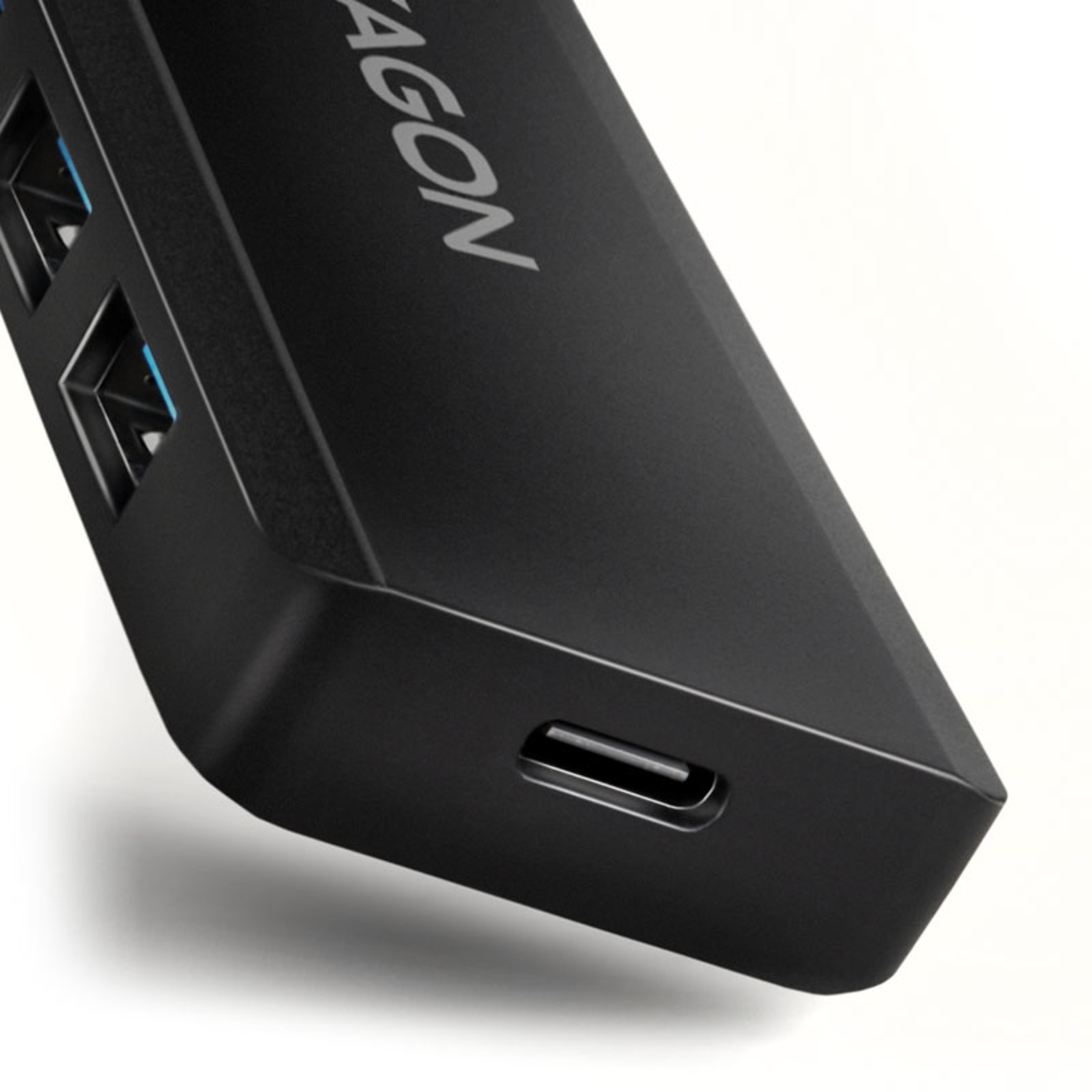 Axagon HUE-C1A Superspeed USB-A Travel Hub 4x USB 3.0 20cm Black