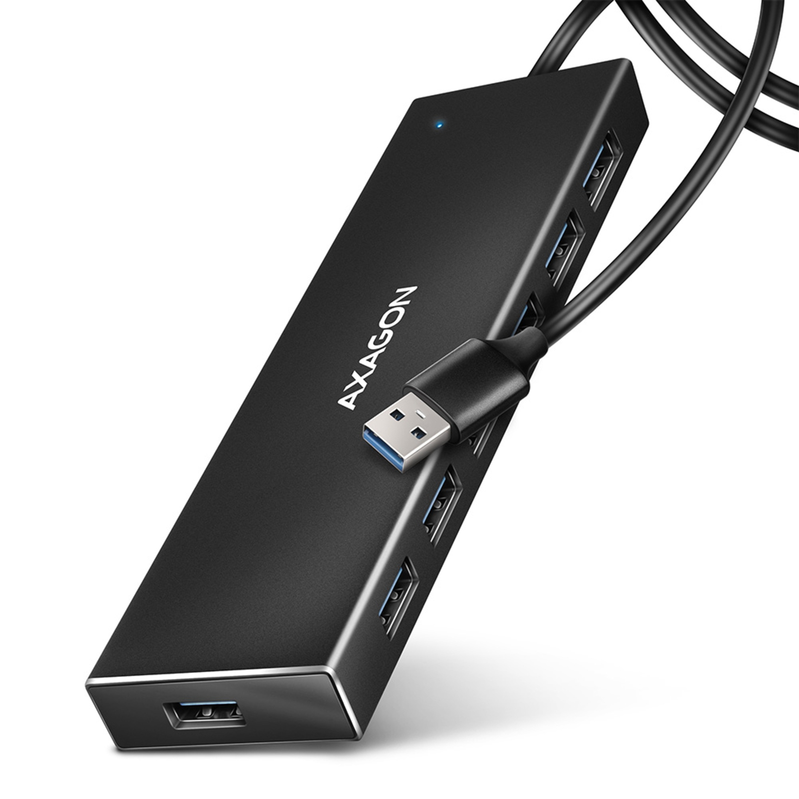 Axagon USB Hub 7x USB 3.2 Gen 1 External Power Supply 1m