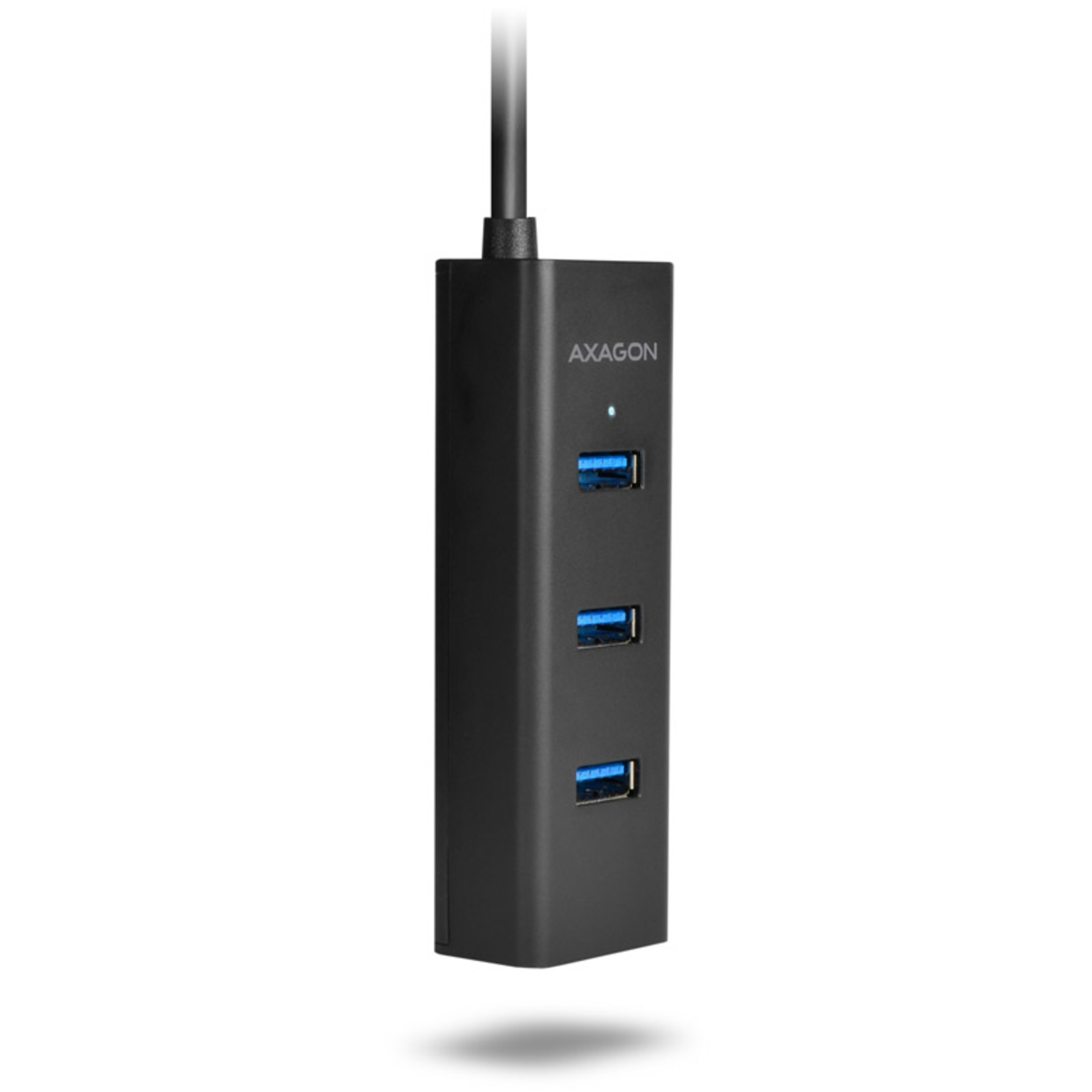 Axagon HUE-S2BL USB-A Hub 4x USB 3.0 External Power Supply 1.2 M